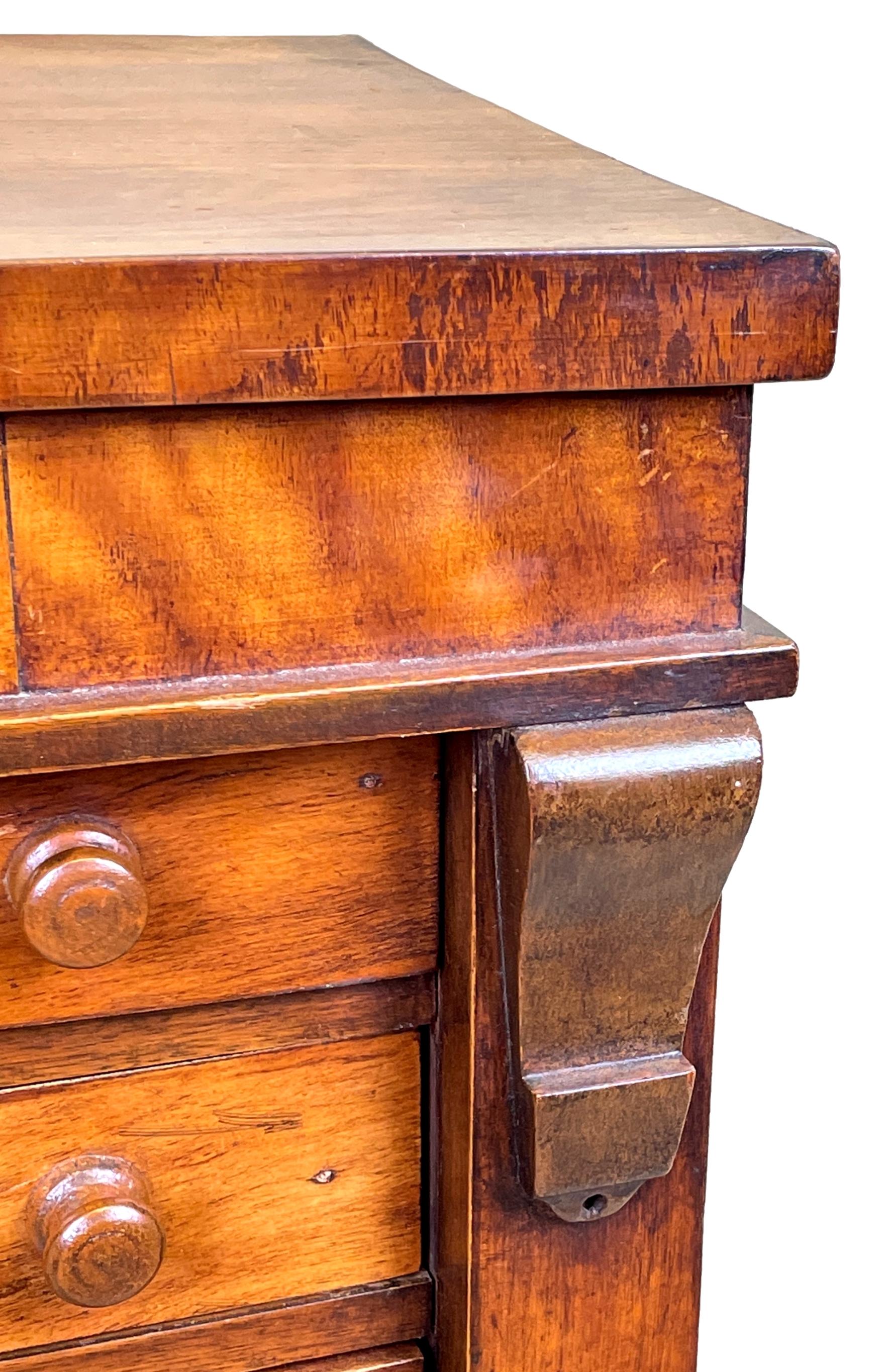 19th Century Satinbirch Childs Wellington Chest In Good Condition For Sale In Bedfordshire, GB