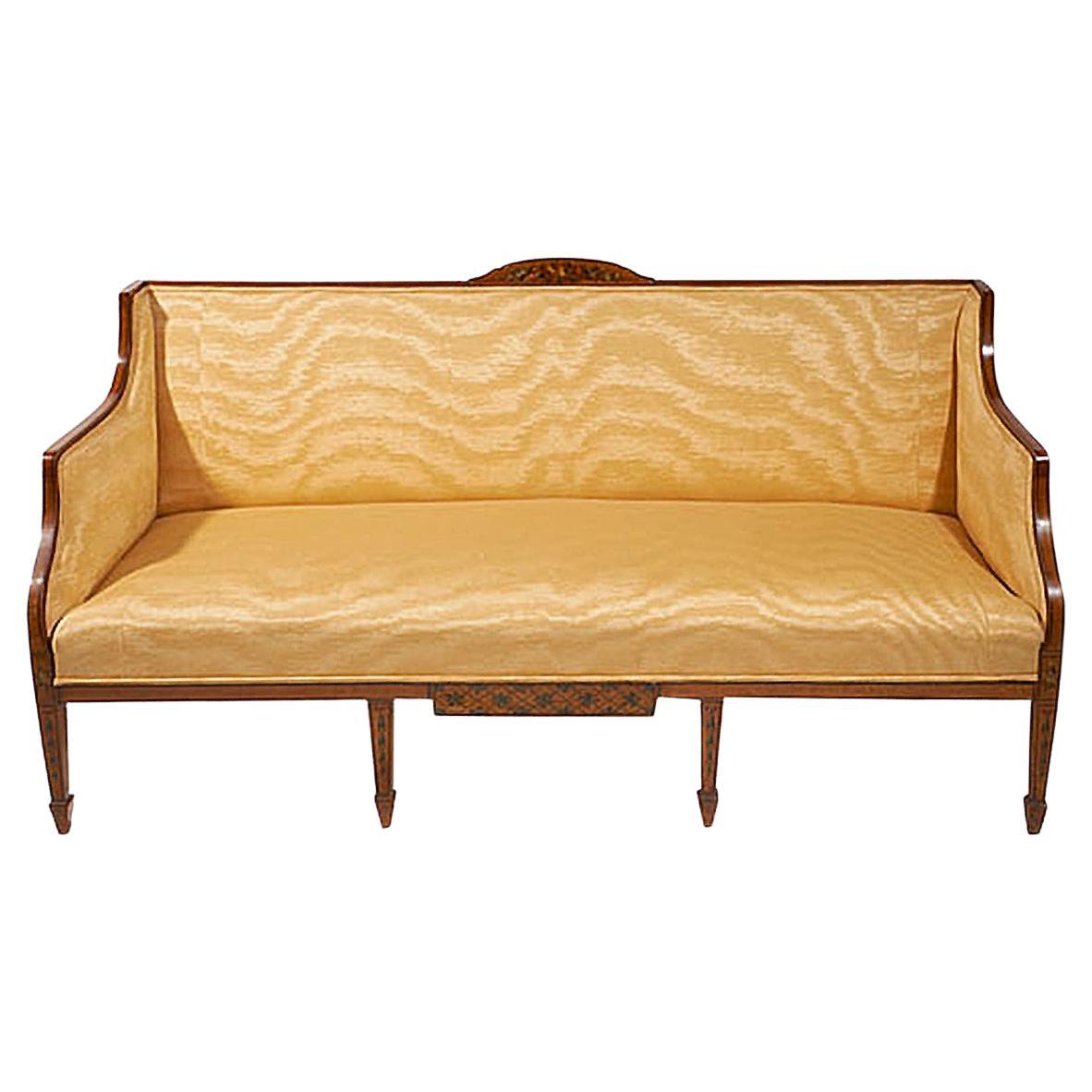 19th Century Satinwood Box Sofa For Sale