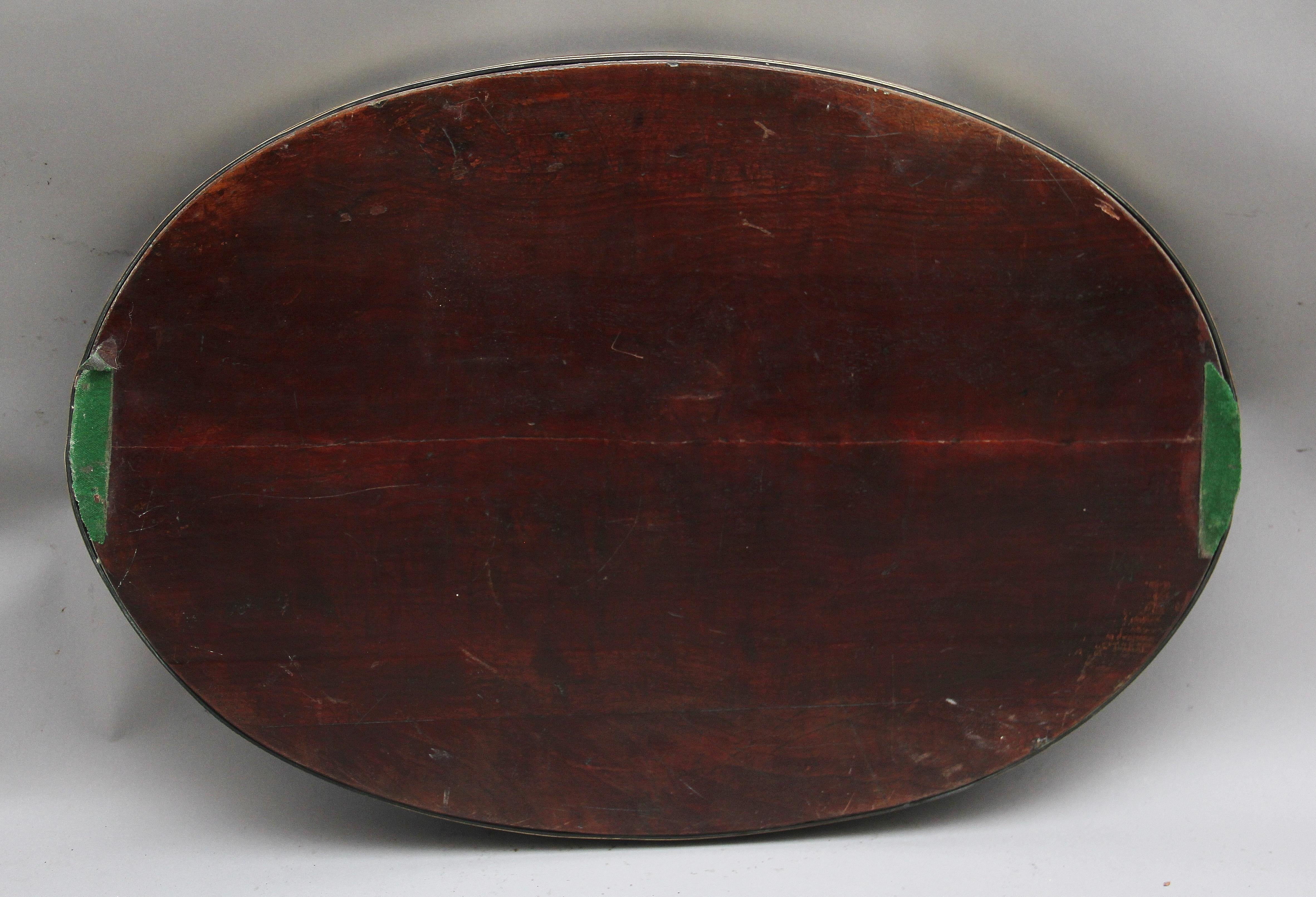 19th Century Satinwood, Brass and Inlaid Tray For Sale 3