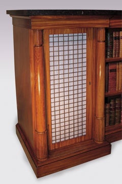 William IV Satinwood Breakfront Chiffonier, Marble Top, England, 1835