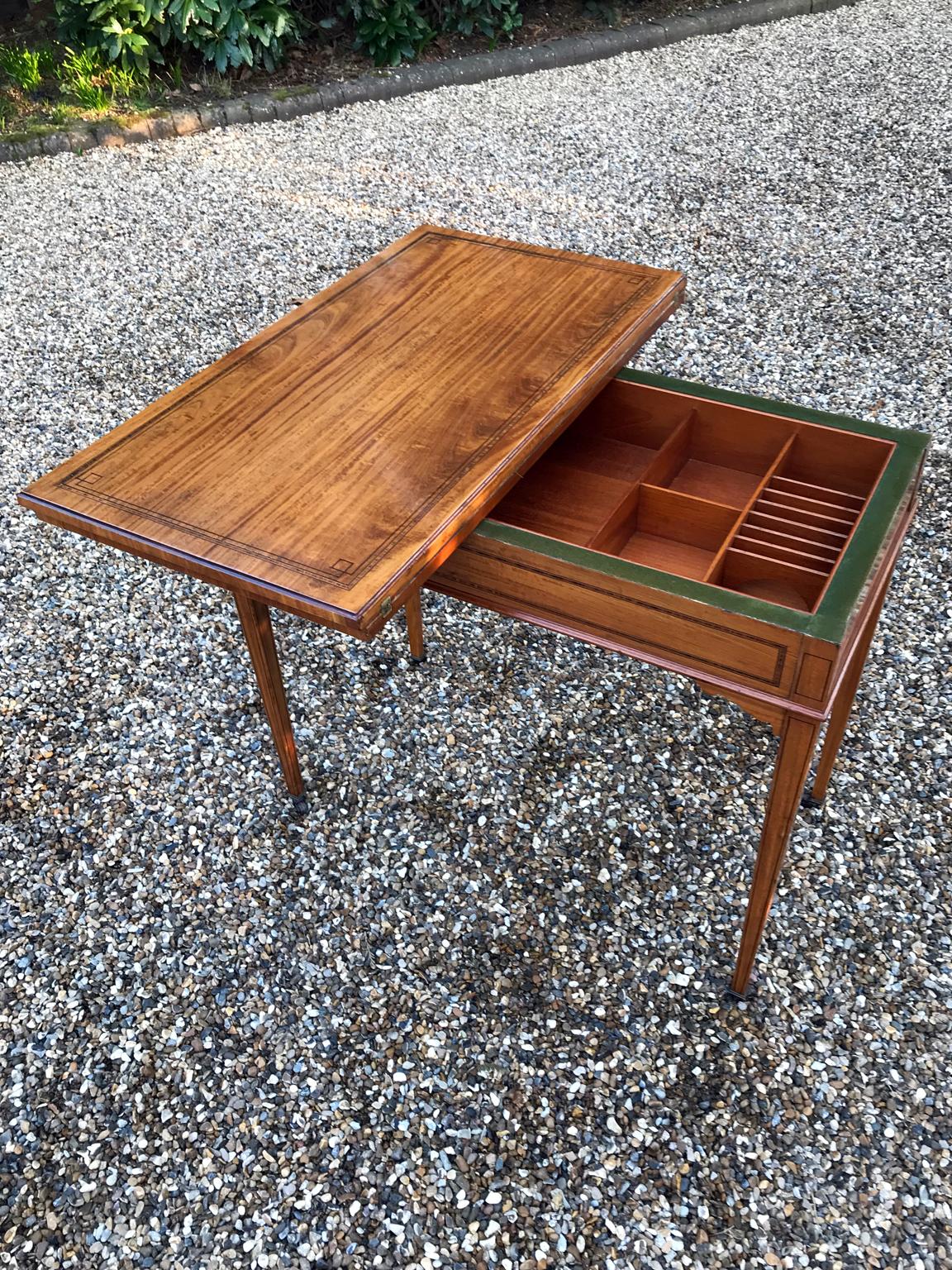 19th Century Satinwood Card Table For Sale 1