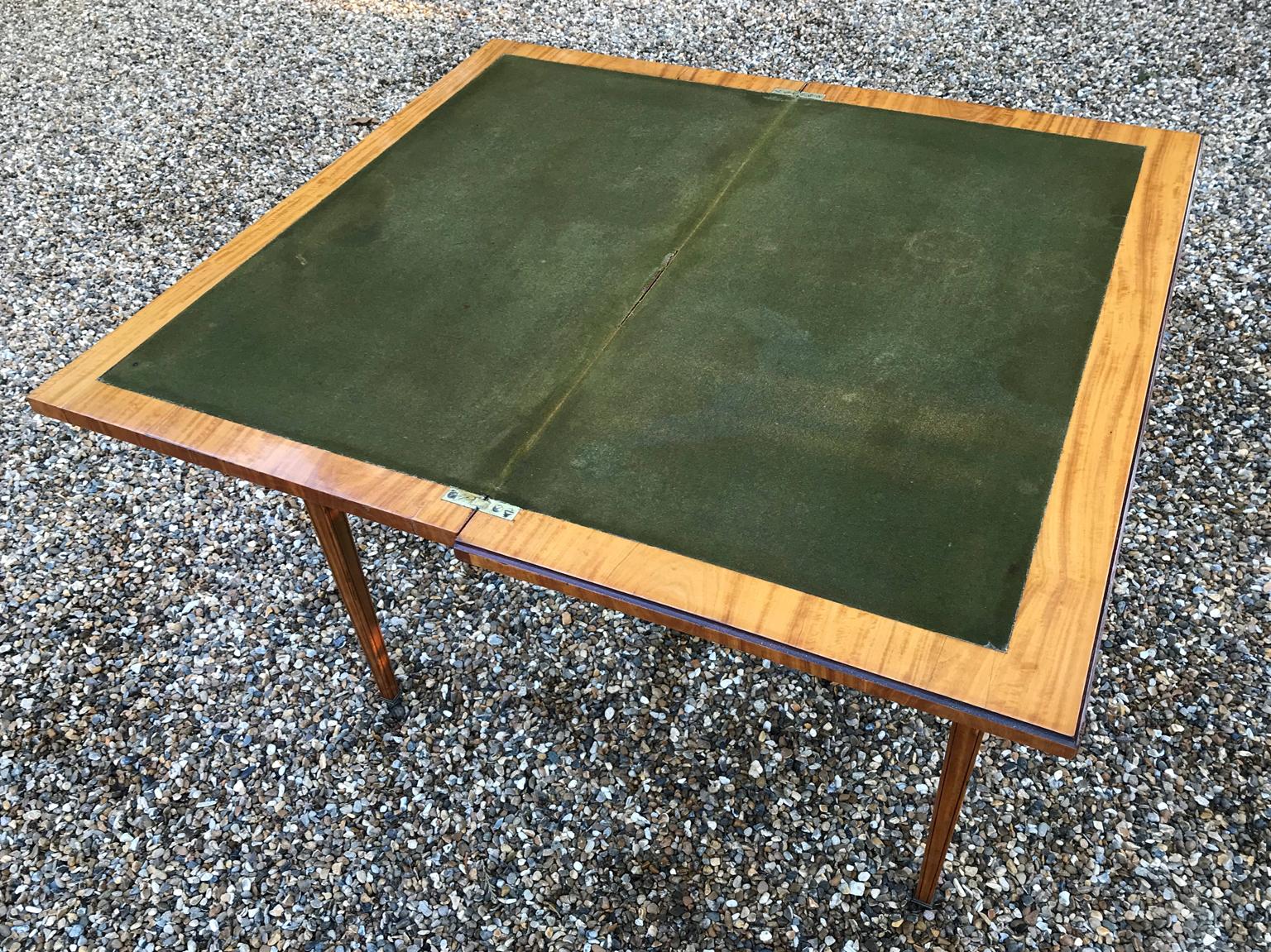 19th Century Satinwood Card Table For Sale 3