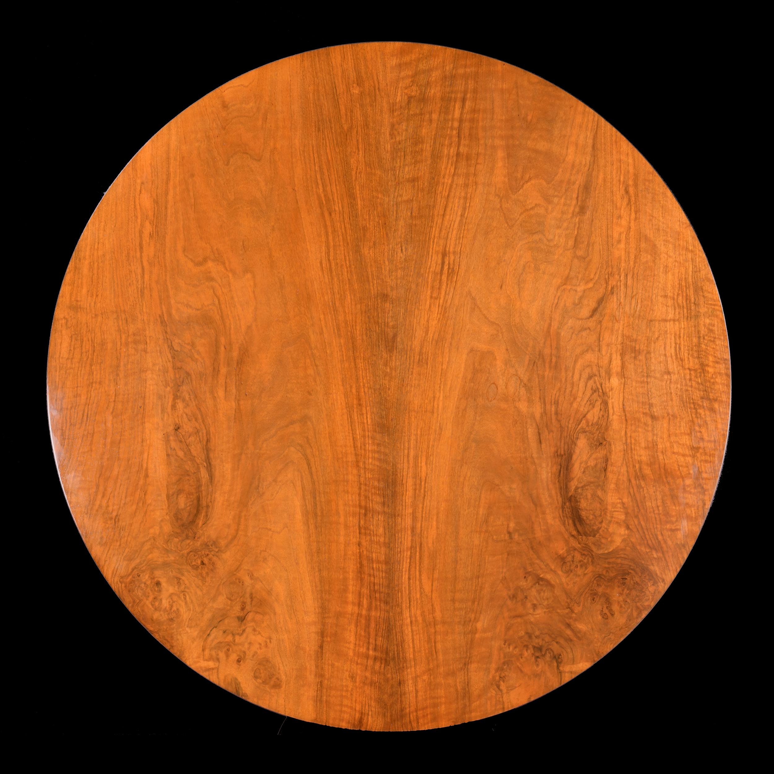 Table centrale en bois de citronnier du 19ème siècle estampillée Holland & Sons Bon état - En vente à Dublin, IE