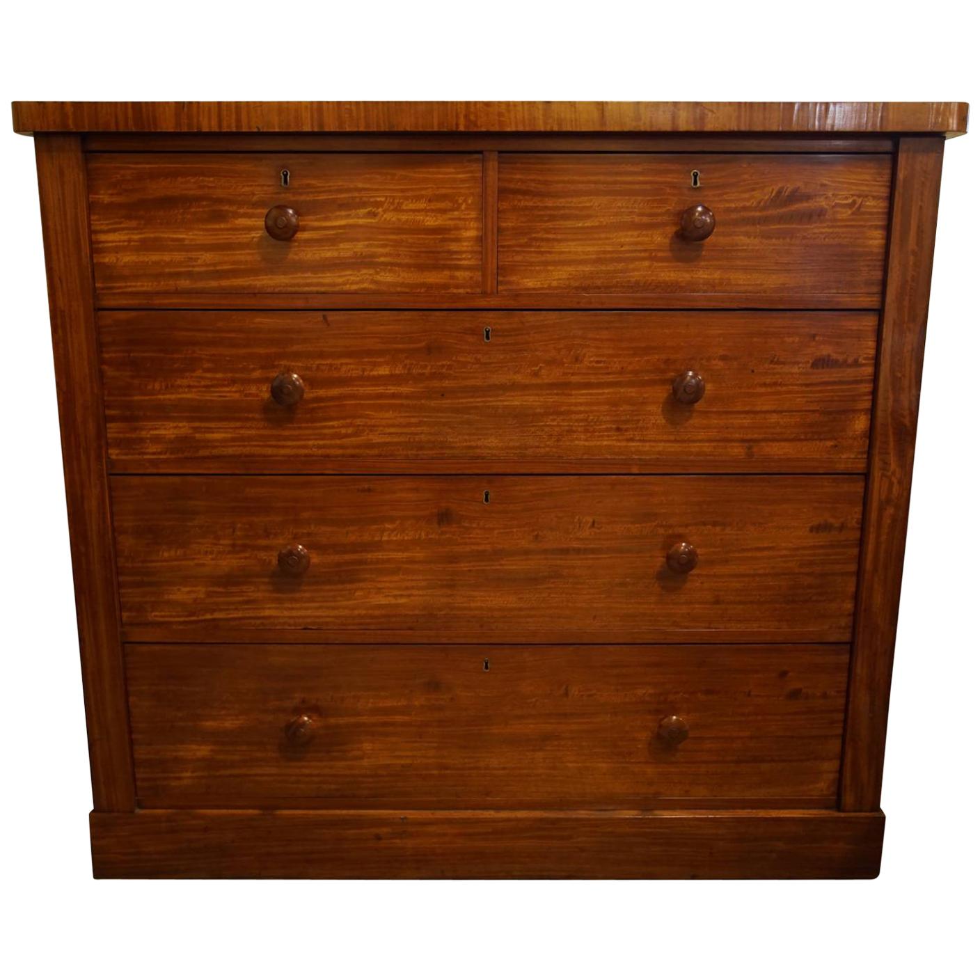 19th Century Satinwood Chest For Sale