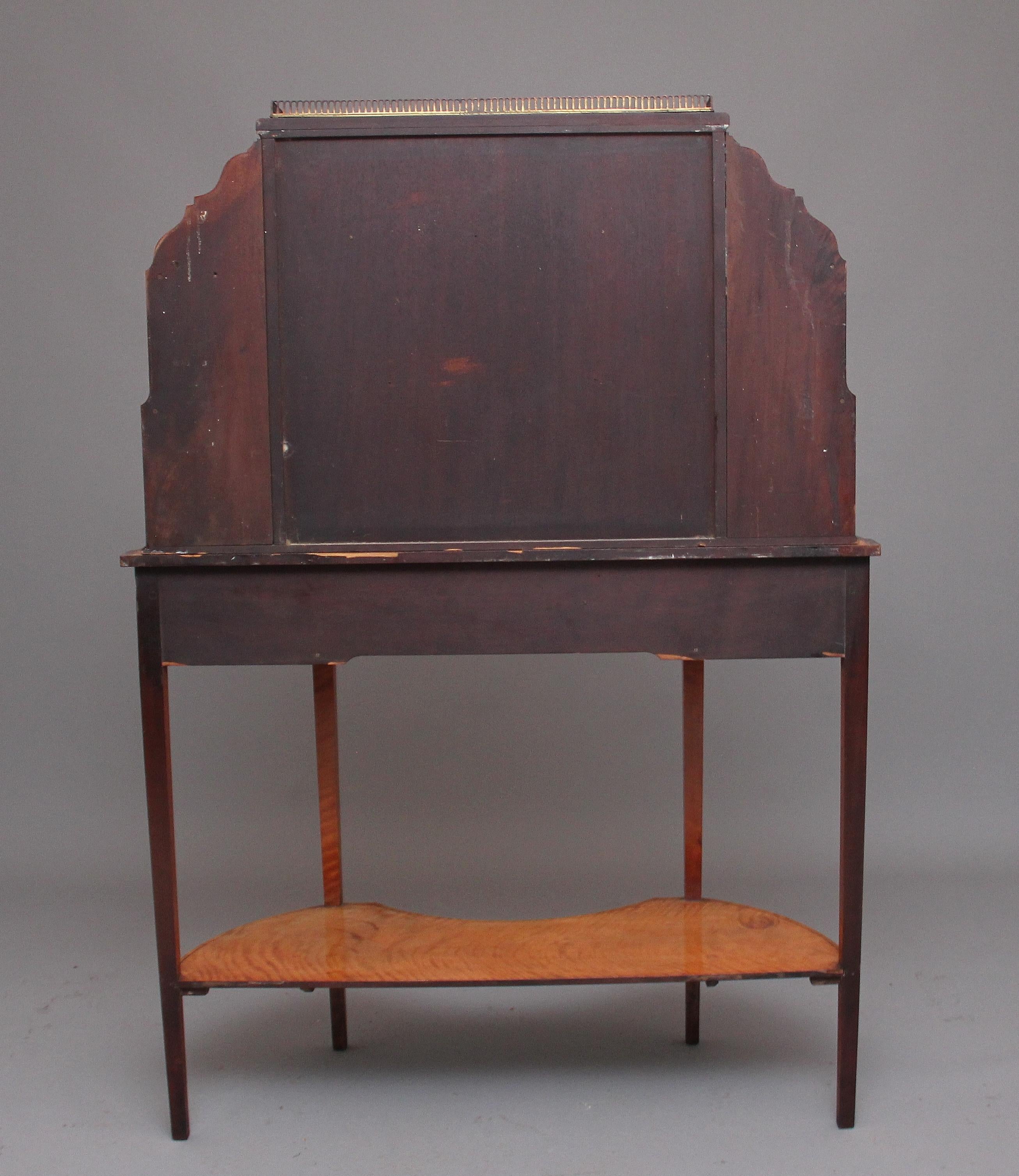 19th Century Satinwood Display Cabinet For Sale 6