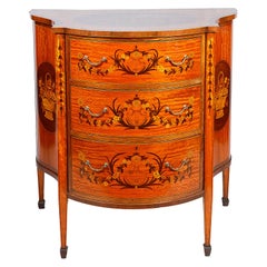 19th Century Satinwood Inlaid Side Cabinet