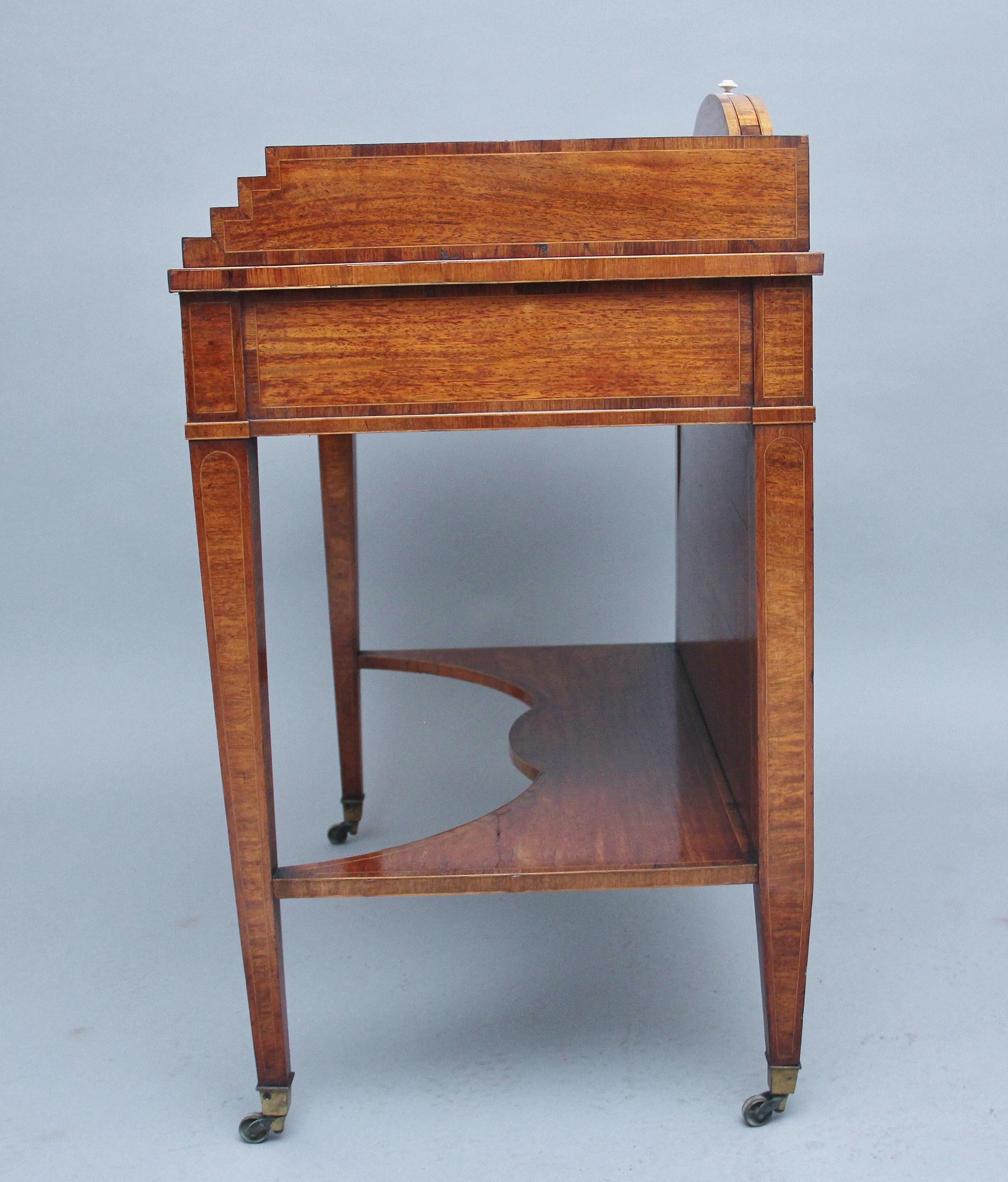 19th Century Satinwood Ladies Writing Table For Sale 4
