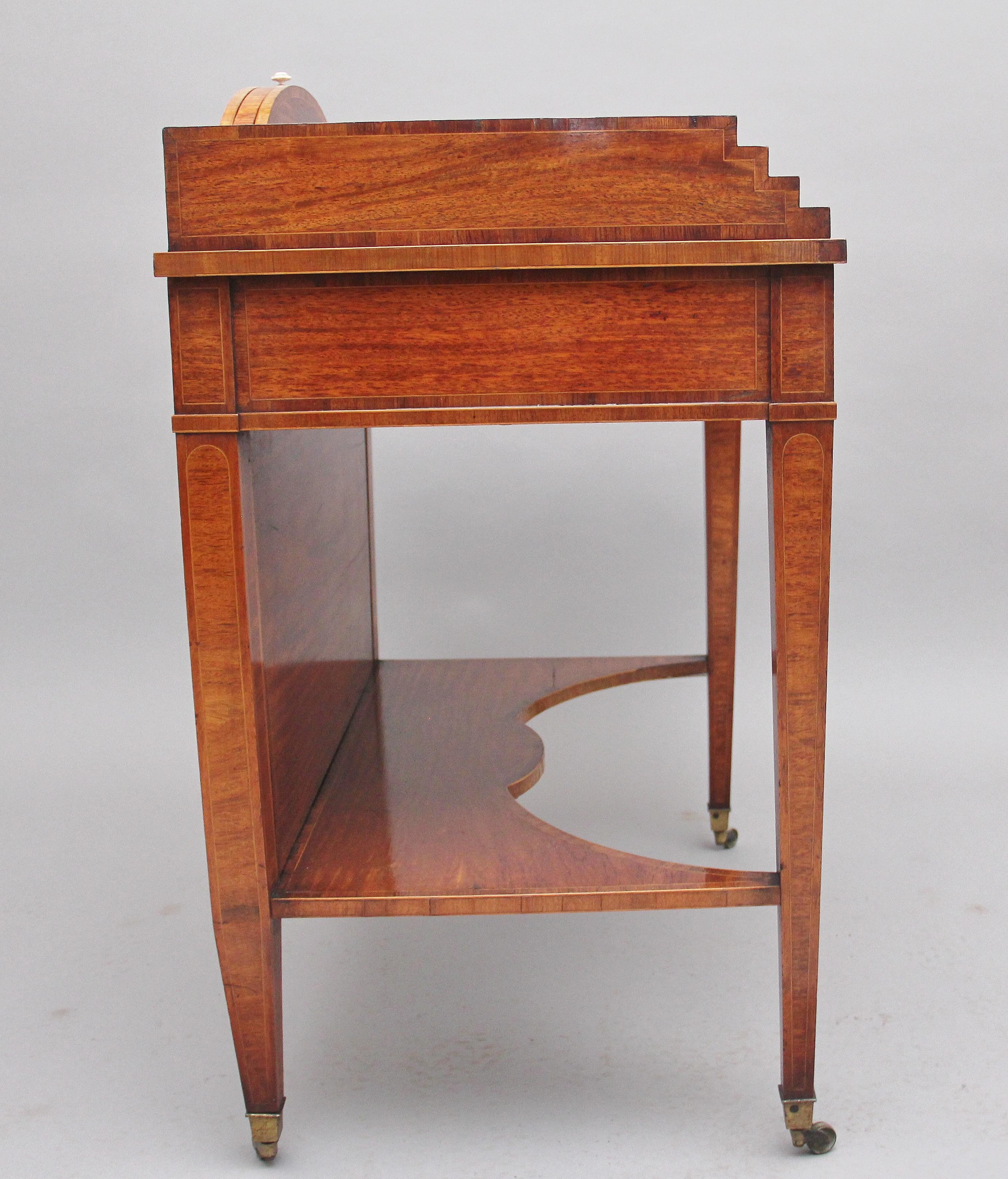 19th Century Satinwood Ladies Writing Table For Sale 2