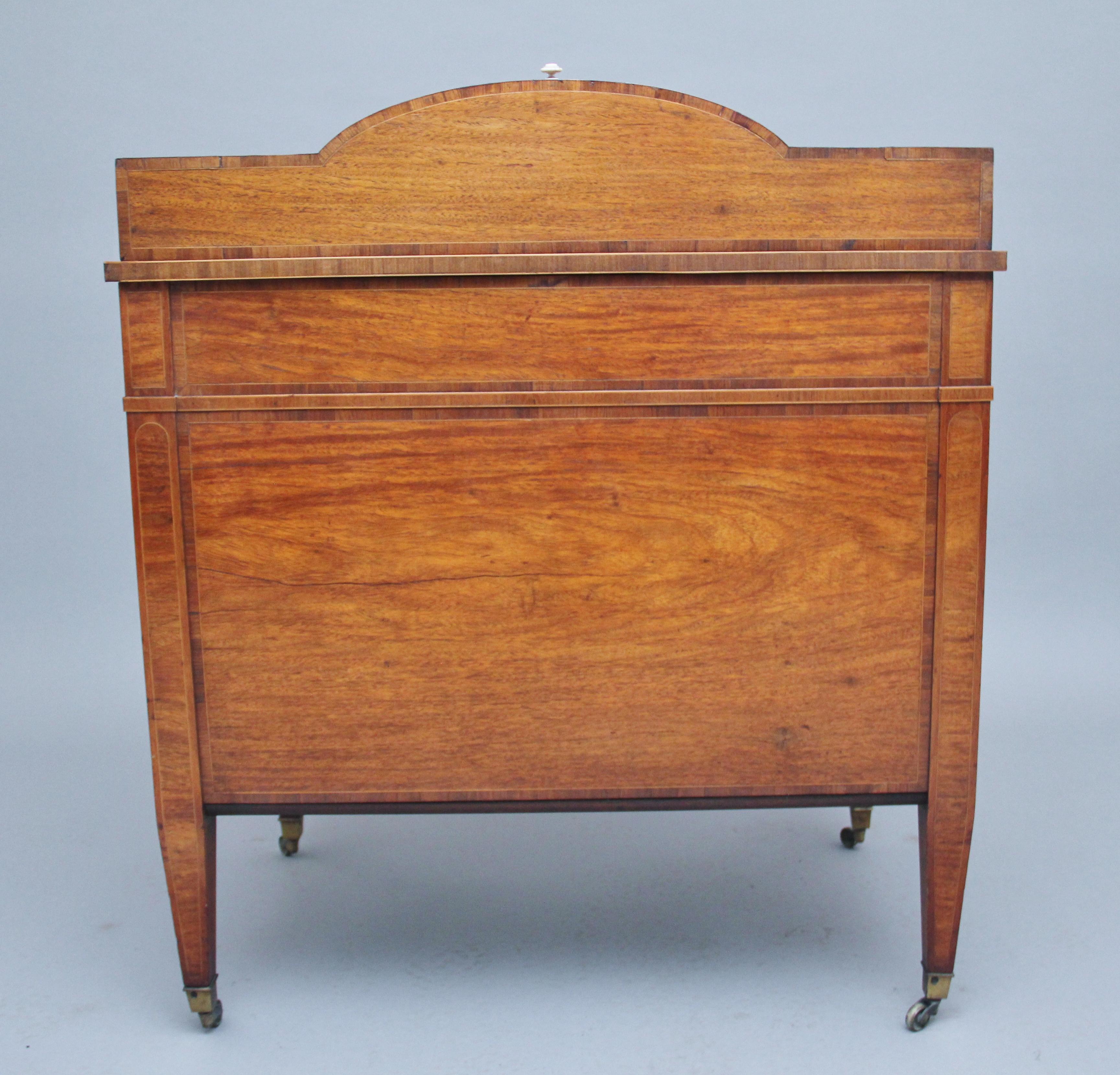 19th Century Satinwood Ladies Writing Table For Sale 3