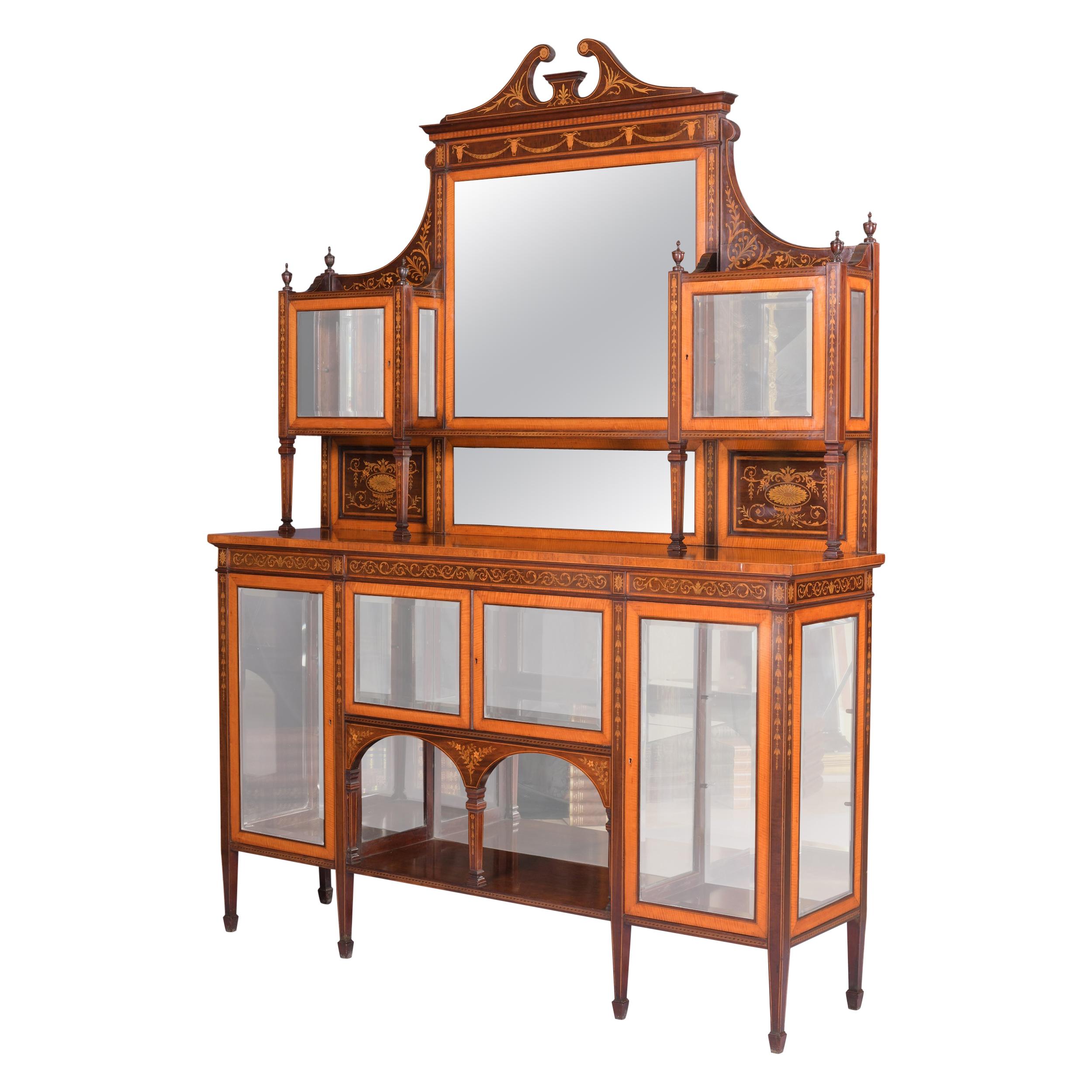 Chiffonier aus Seidenholz und Mahagoni des 19. Jahrhunderts, Wright & Mansfield zugeschrieben im Angebot