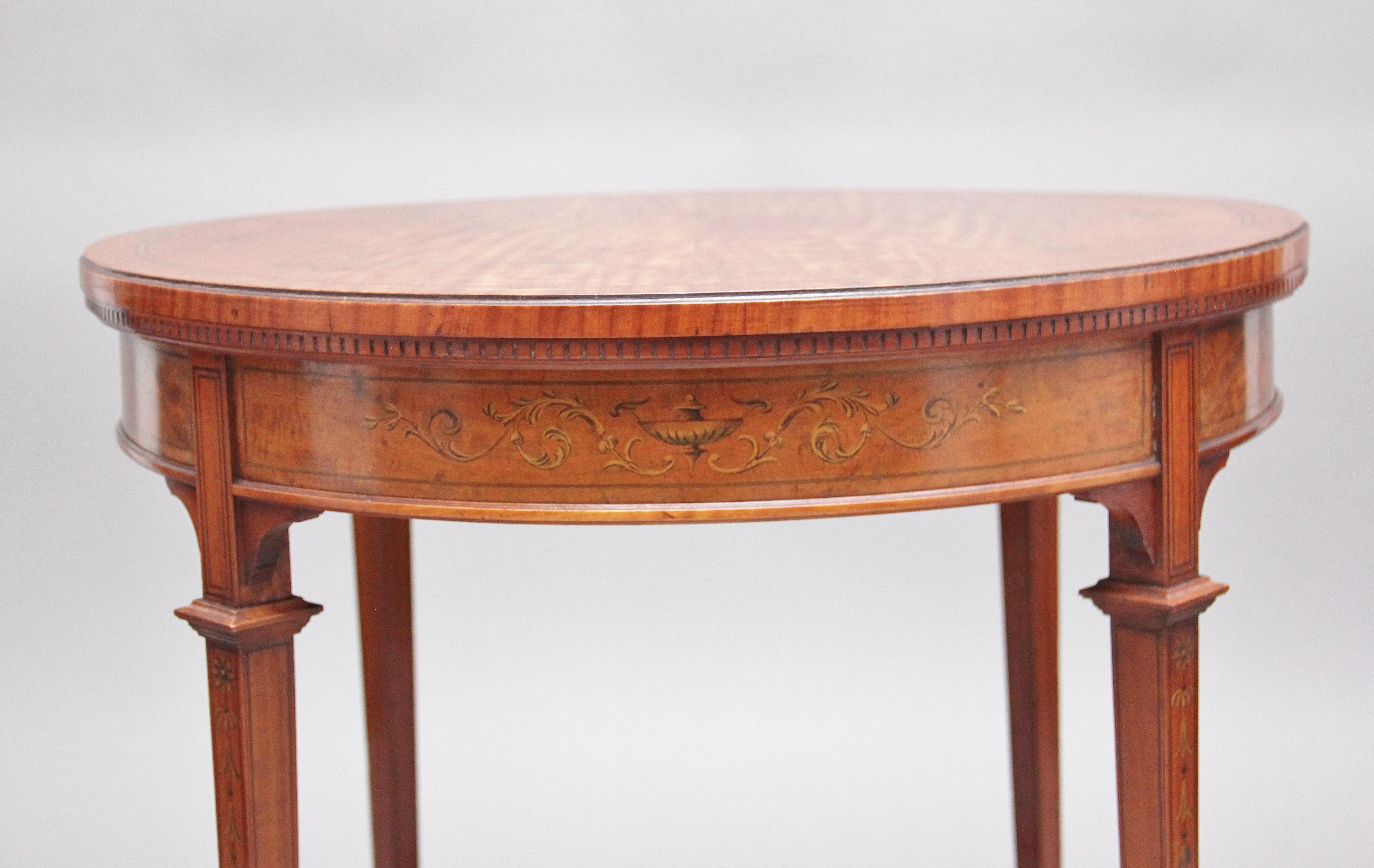 Late 19th Century 19th Century Satinwood Occasional Table For Sale
