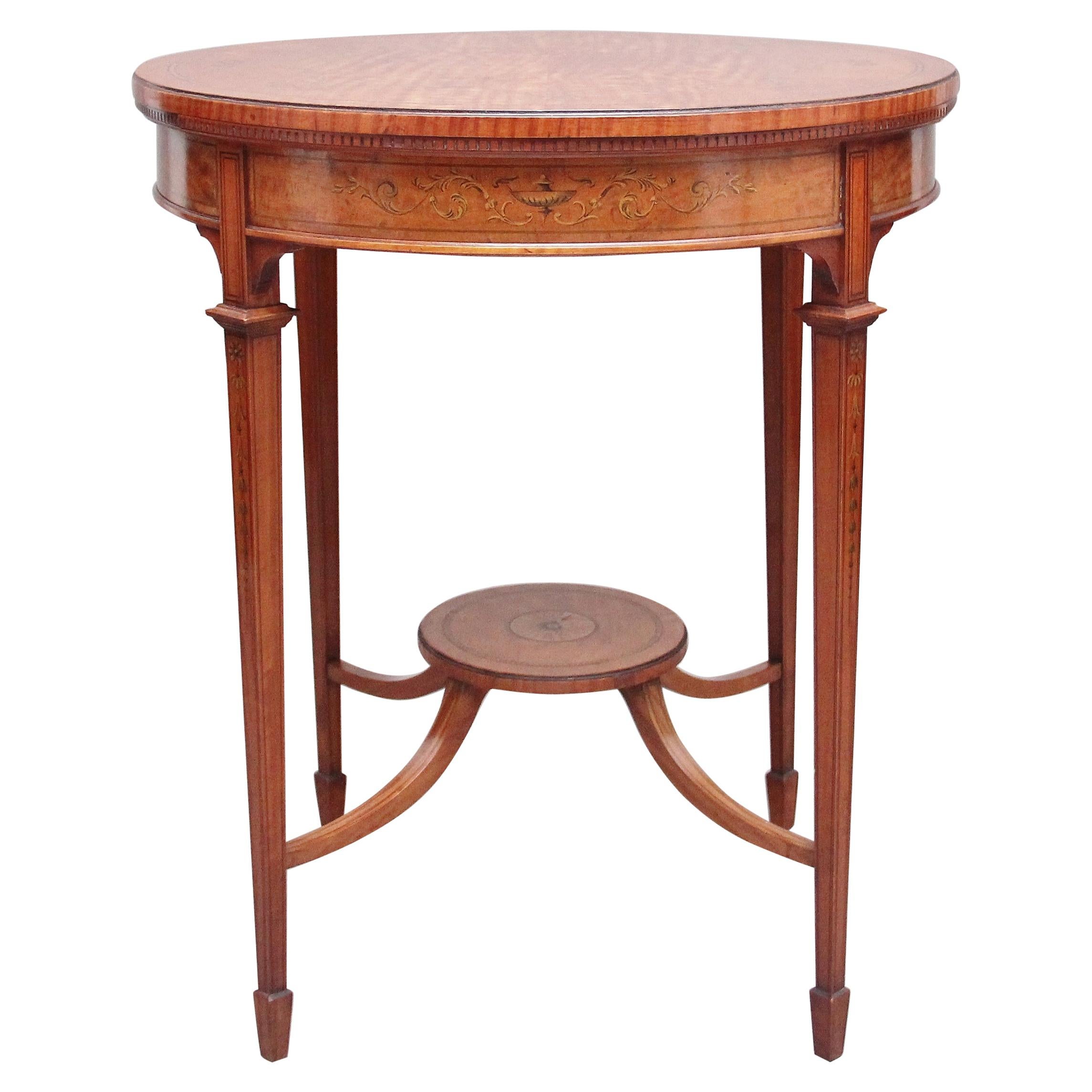 19th Century Satinwood Occasional Table For Sale
