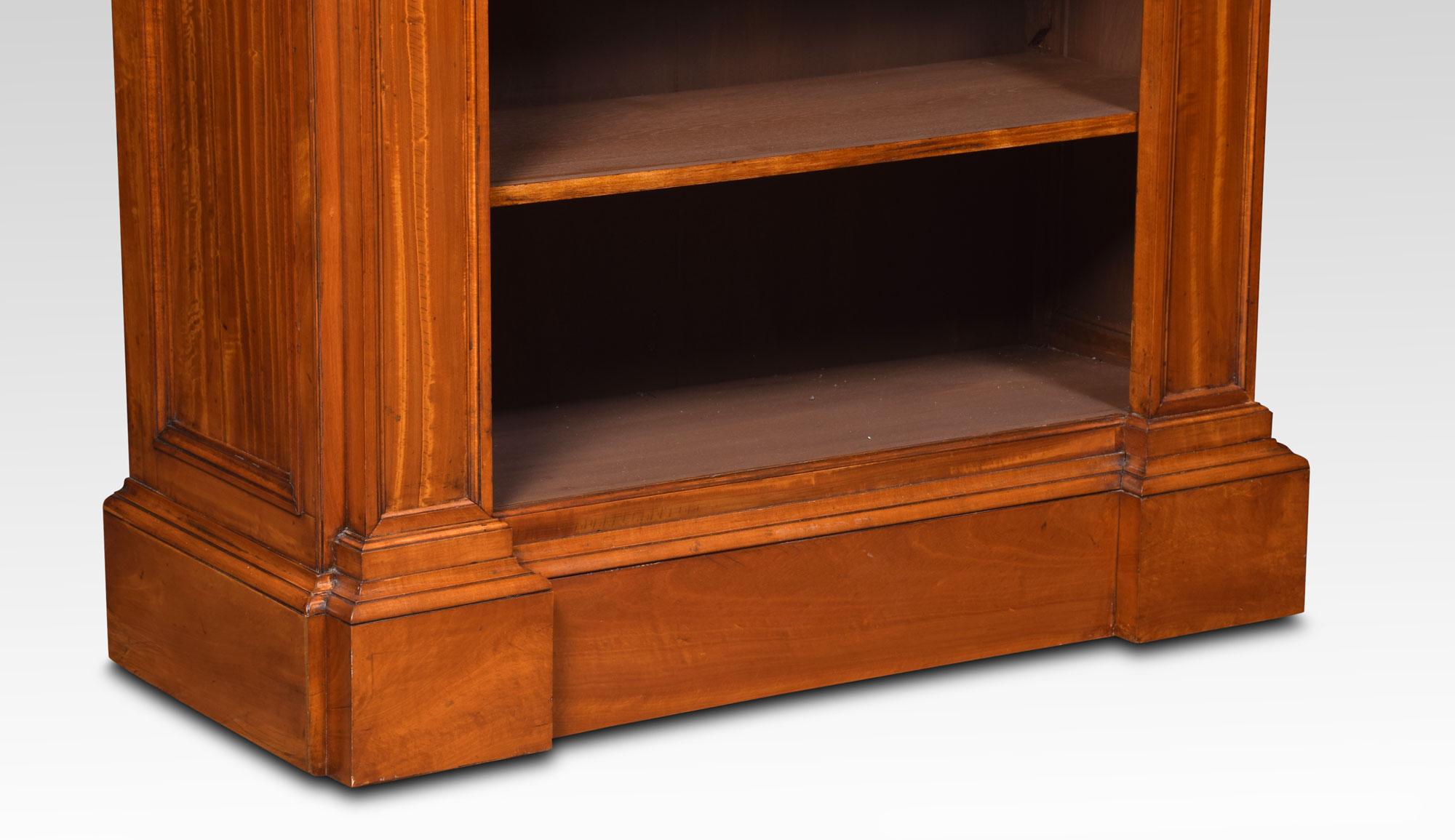19th Century Satinwood Open Bookcase For Sale 1
