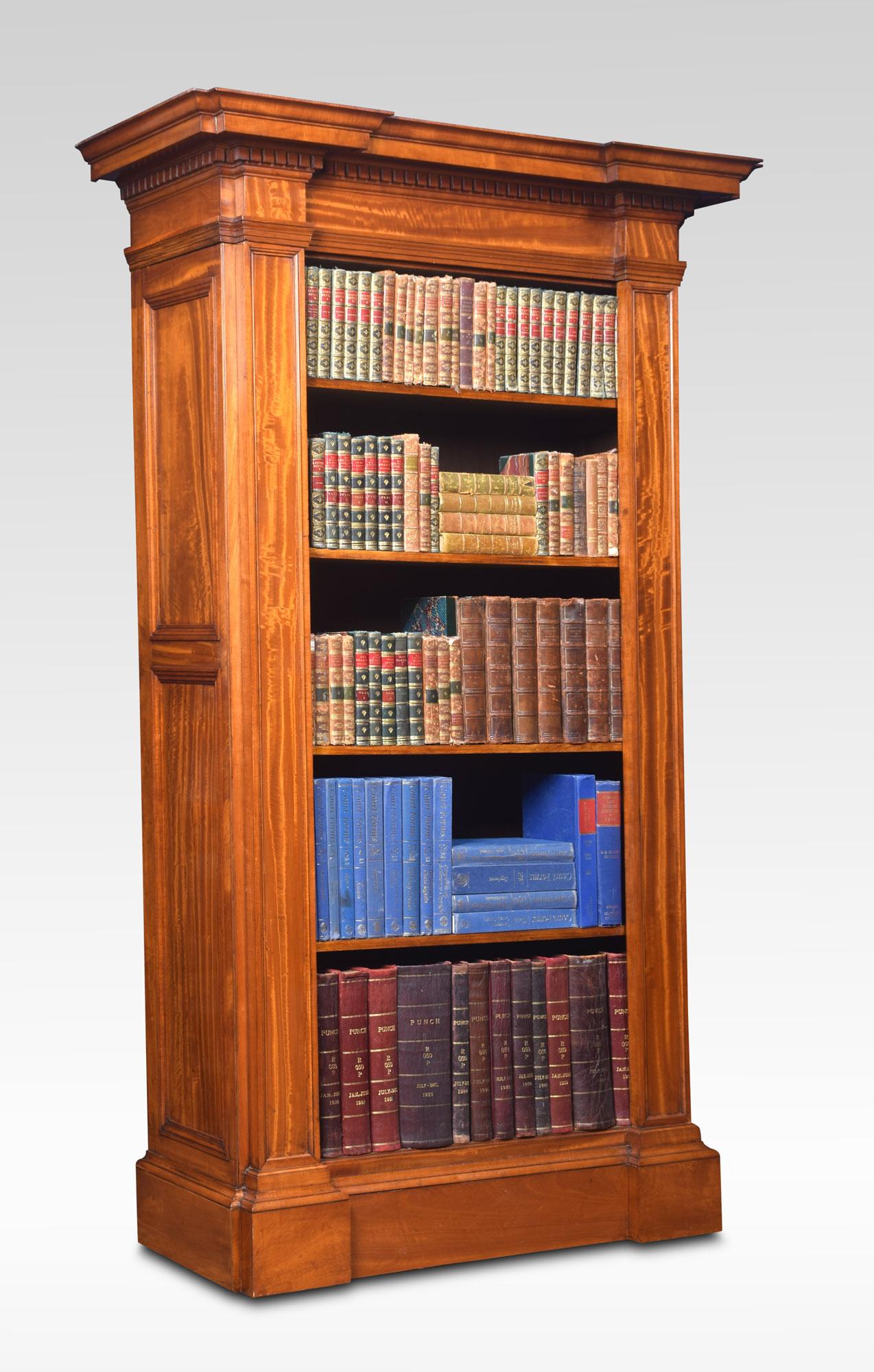 19th Century Satinwood Open Bookcase For Sale 2