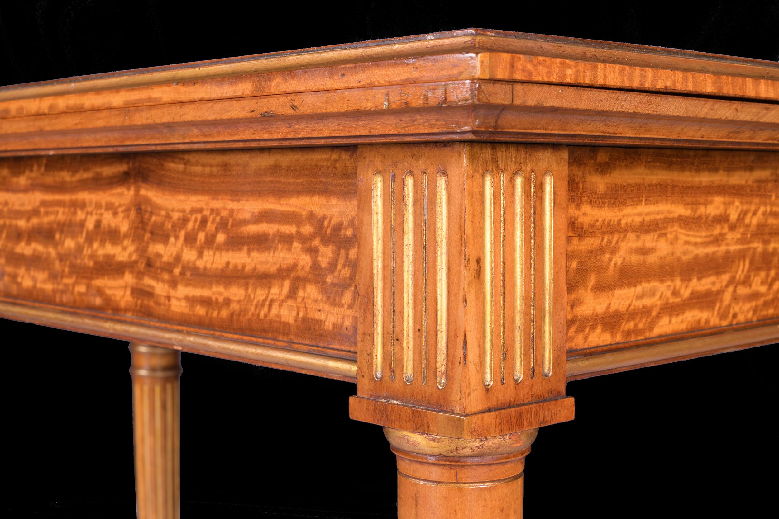 19th Century Satinwood & Parcel Gilt Games Table by Holland & Sons For Sale 7