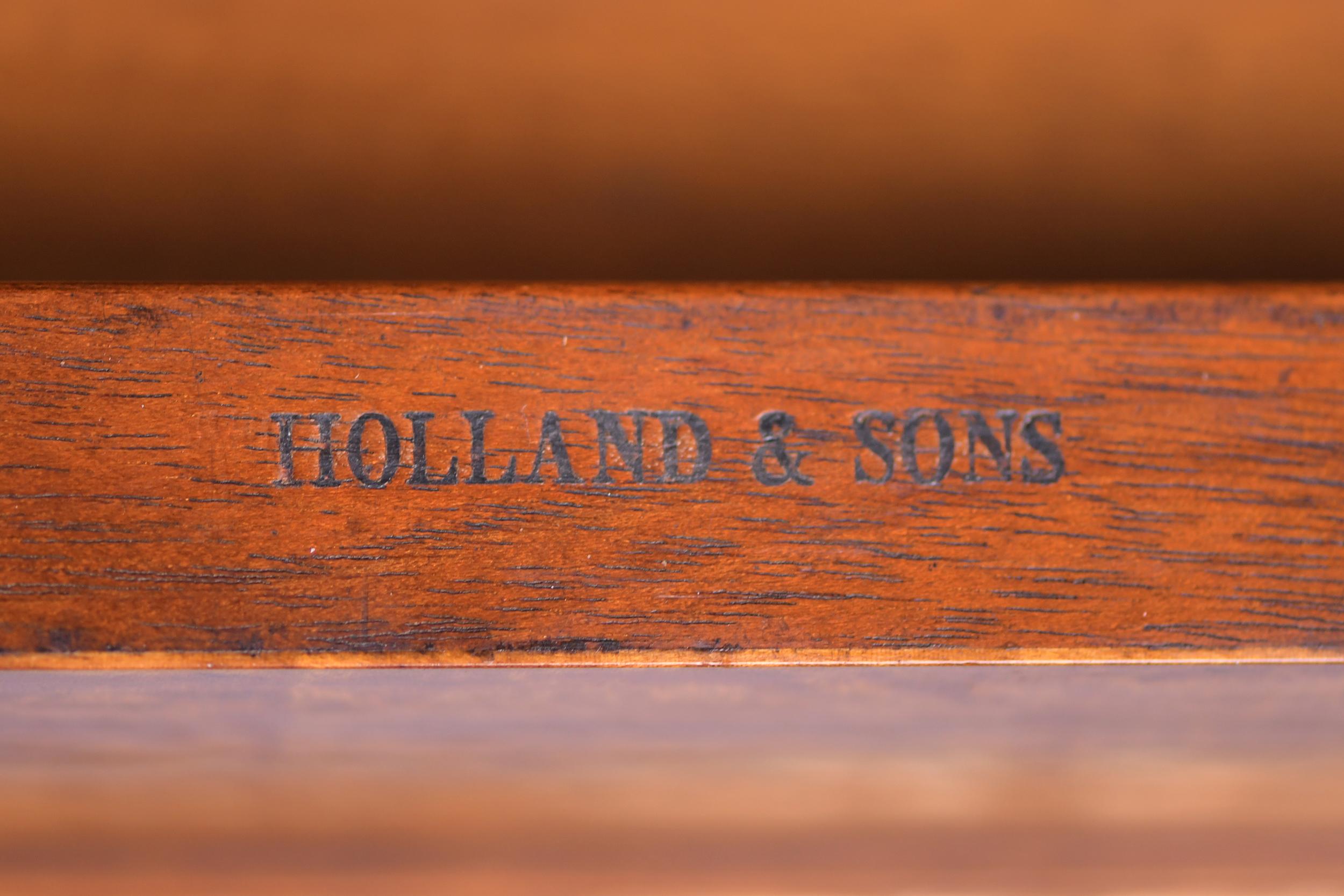 Spieltisch aus Seidenholz und vergoldetem Paket von Holland & Sons aus dem 19. Jahrhundert im Angebot 1