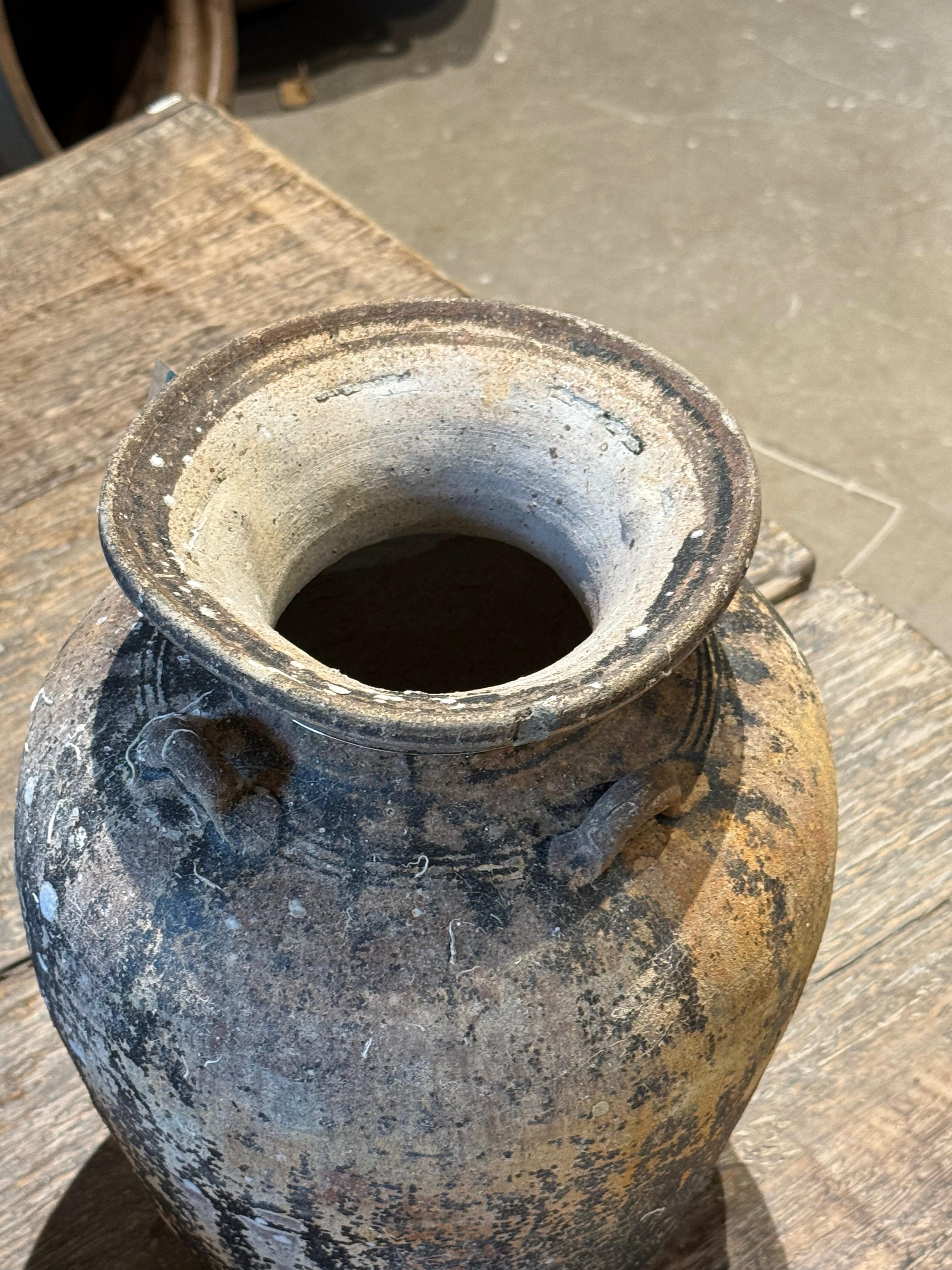 Jarrón del naufragio de un barco Sawankhalok, siglo XIX, Tailandia en Bueno estado para la venta en New York, NY