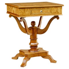 19th century Scandinavian burr birch and elm occasional table