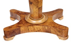 19th century Scandinavian burr elm teapoy