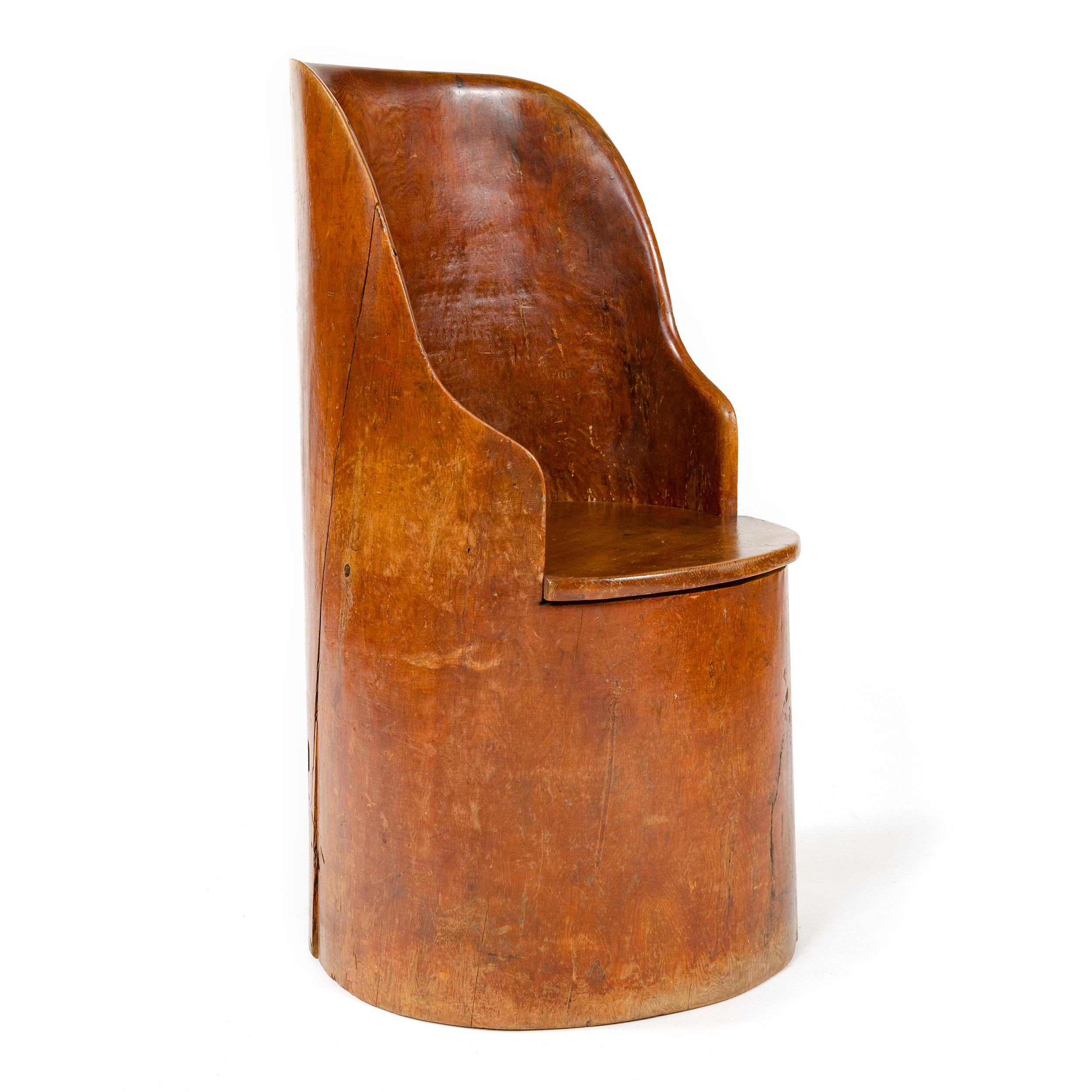 Folk Art 19th Century Scandinavian Craft Barrel Chair