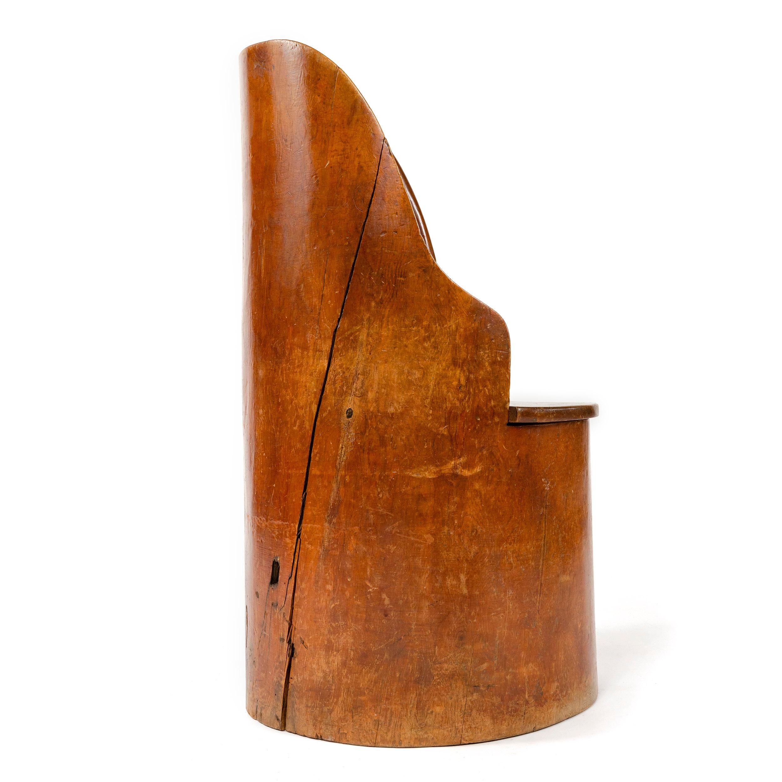 19th Century Scandinavian Craft Barrel Chair In Good Condition In Sagaponack, NY