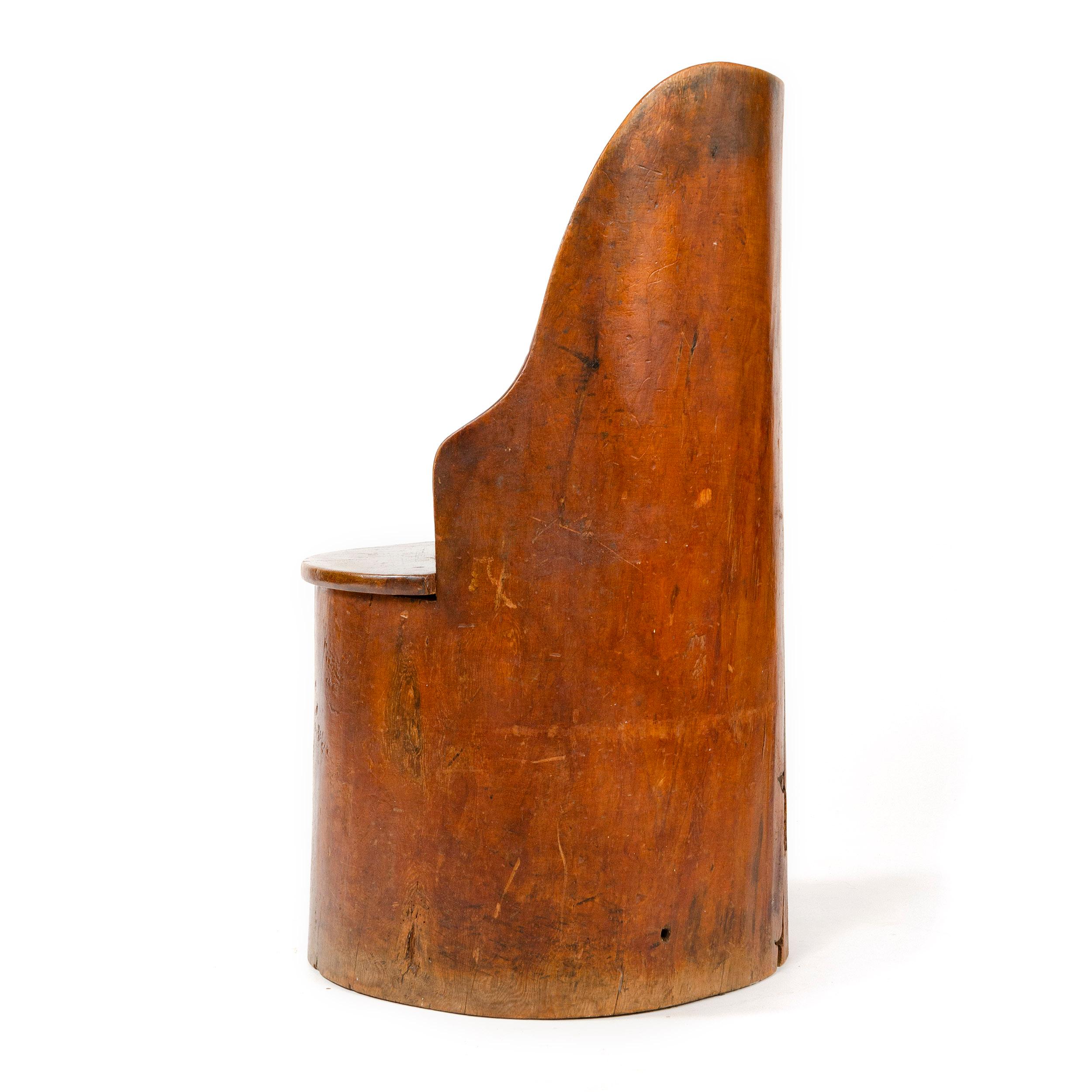 Wood 19th Century Scandinavian Craft Barrel Chair