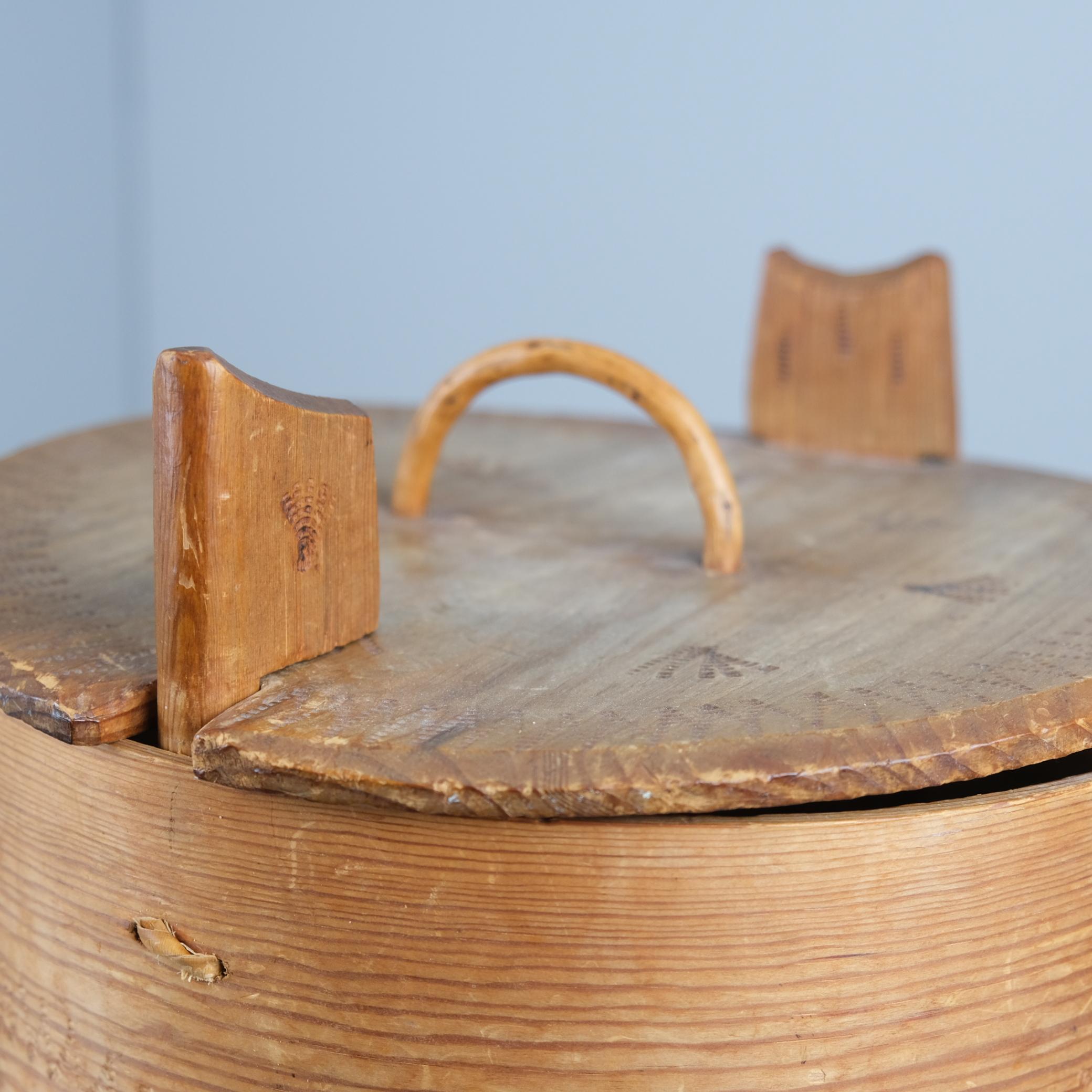 Svedese Scatola in legno di bengala del XIX secolo 