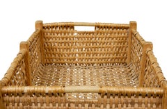 19th century Scandinavian handmade woven basket