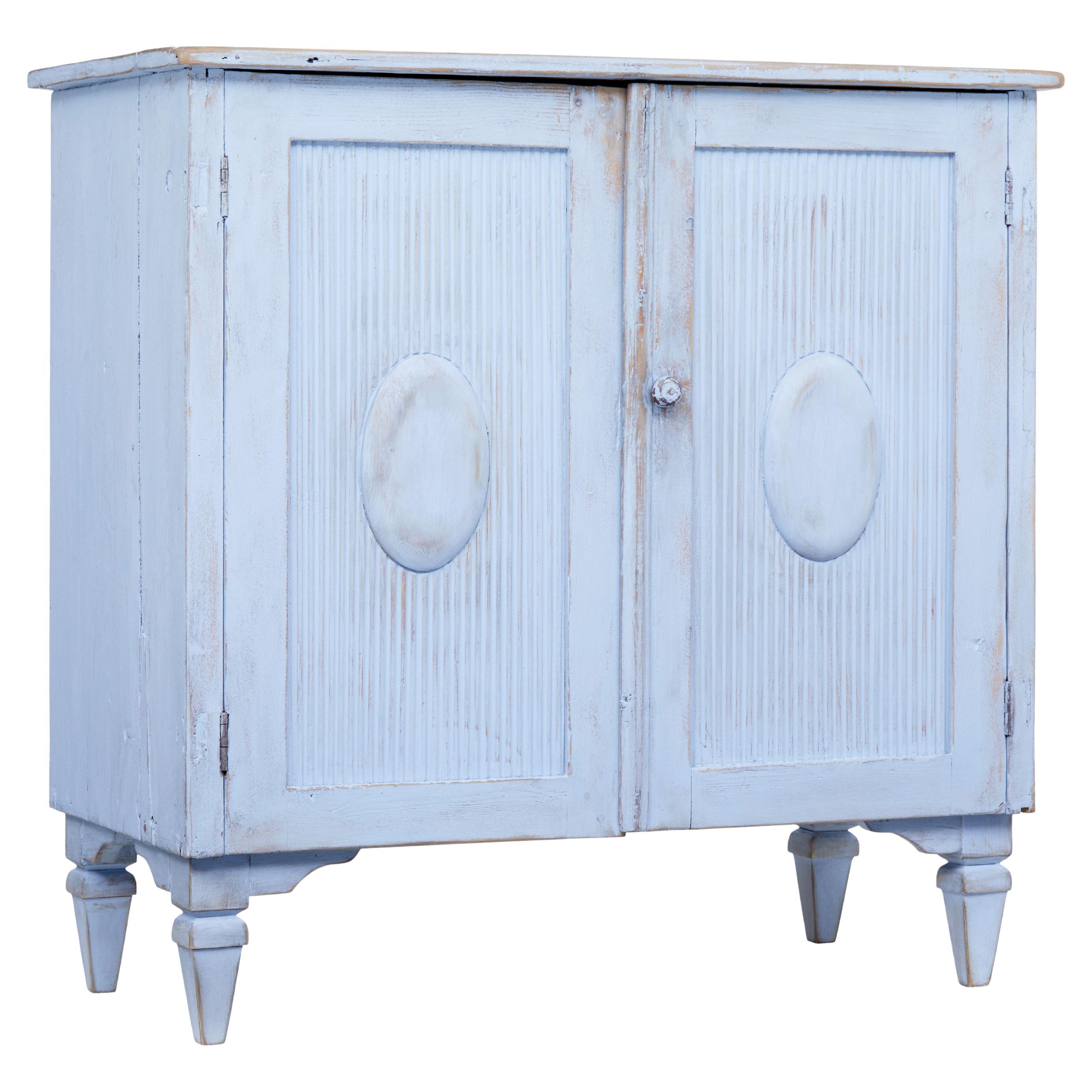 19th Century Scandinavian Painted Cupboard For Sale