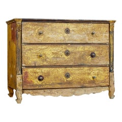Antique 19th Century Scandinavian Painted Pine Chest of Drawers