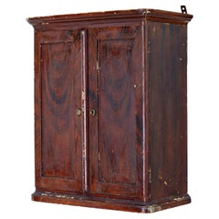 19th century Scandinavian painted wall cabinet