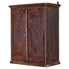19th century Scandinavian painted wall cabinet