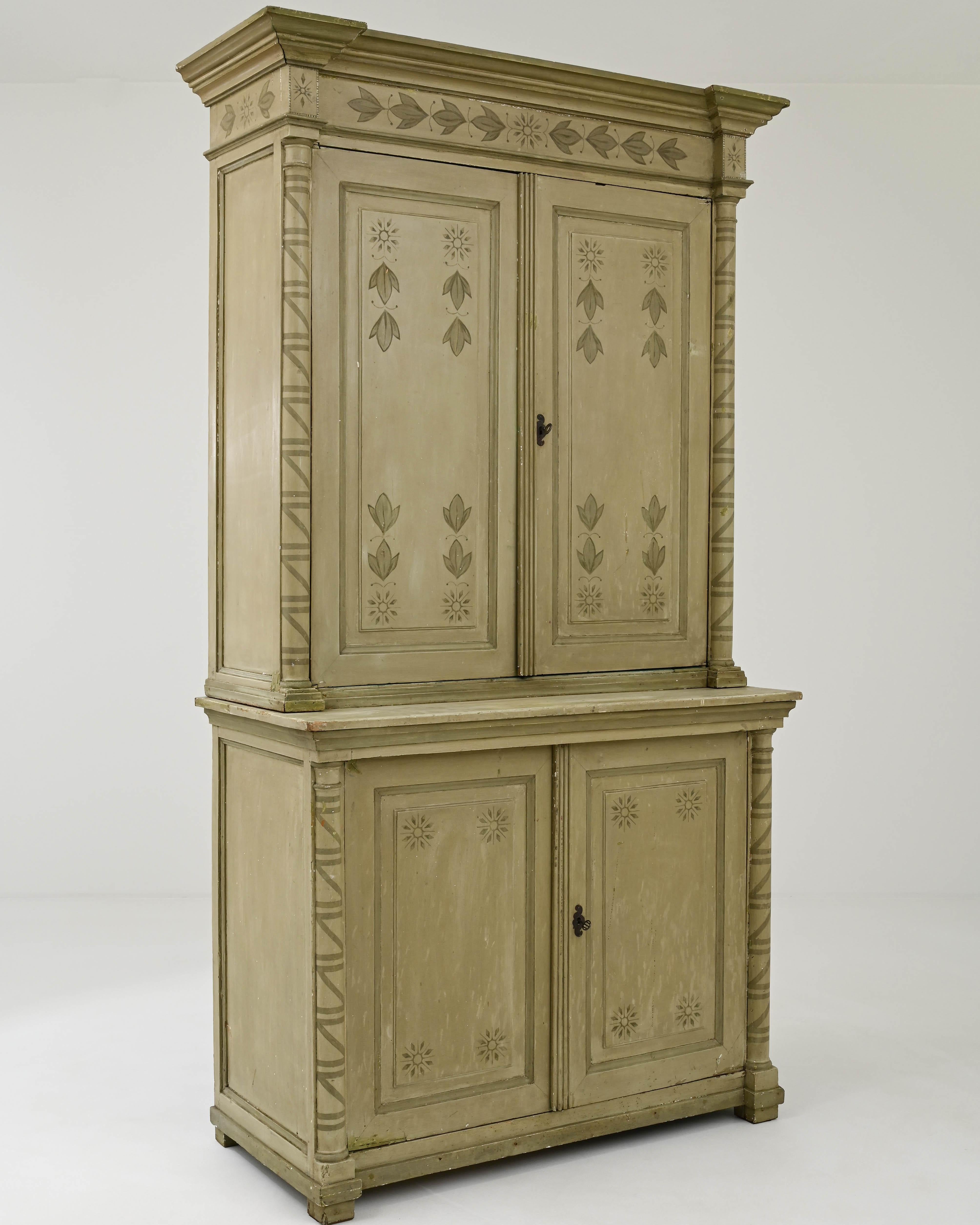 19th Century Scandinavian Painted Wooden Cabinet 2