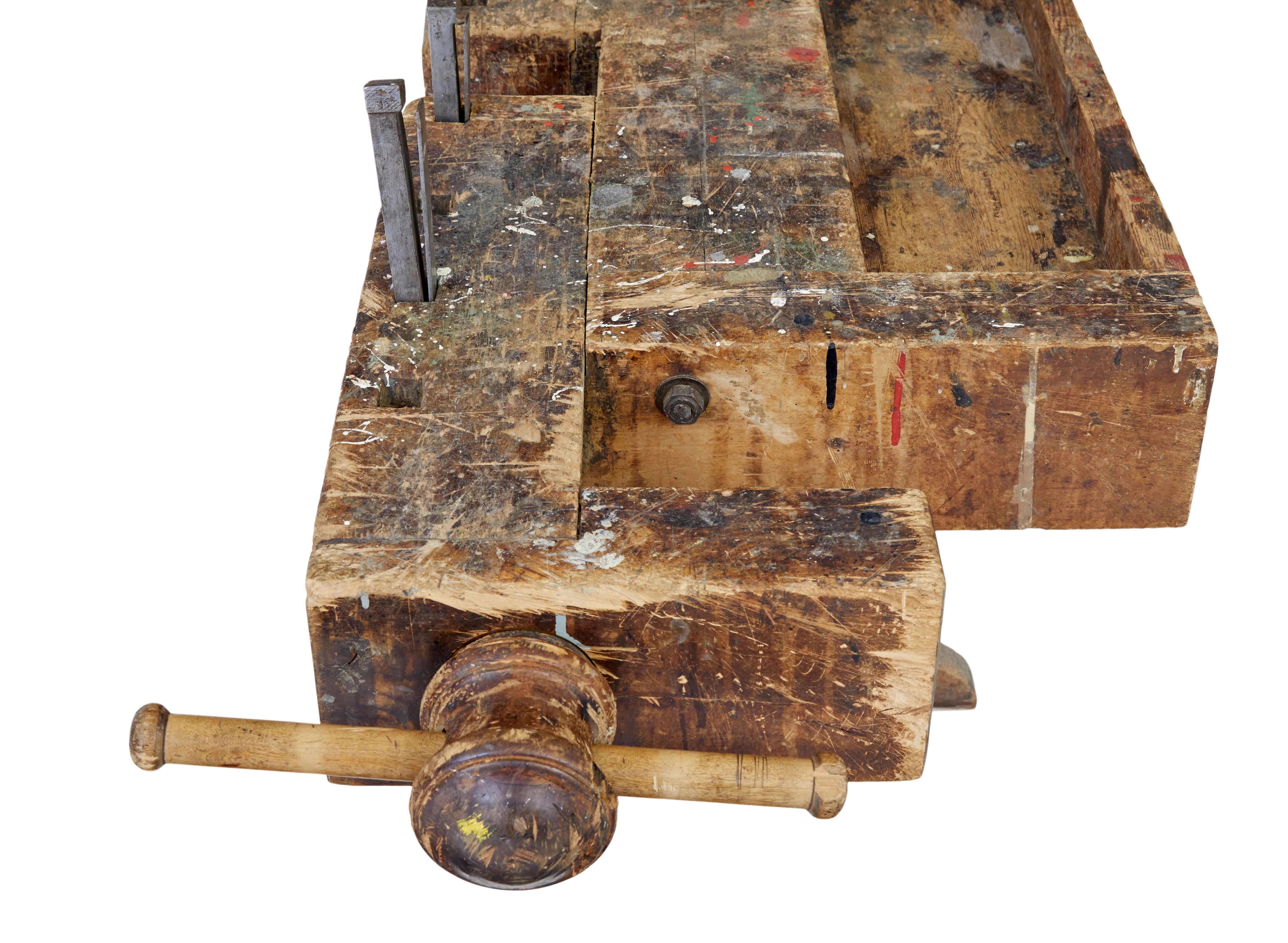 19th Century 19th century Scandinavian pine workbench