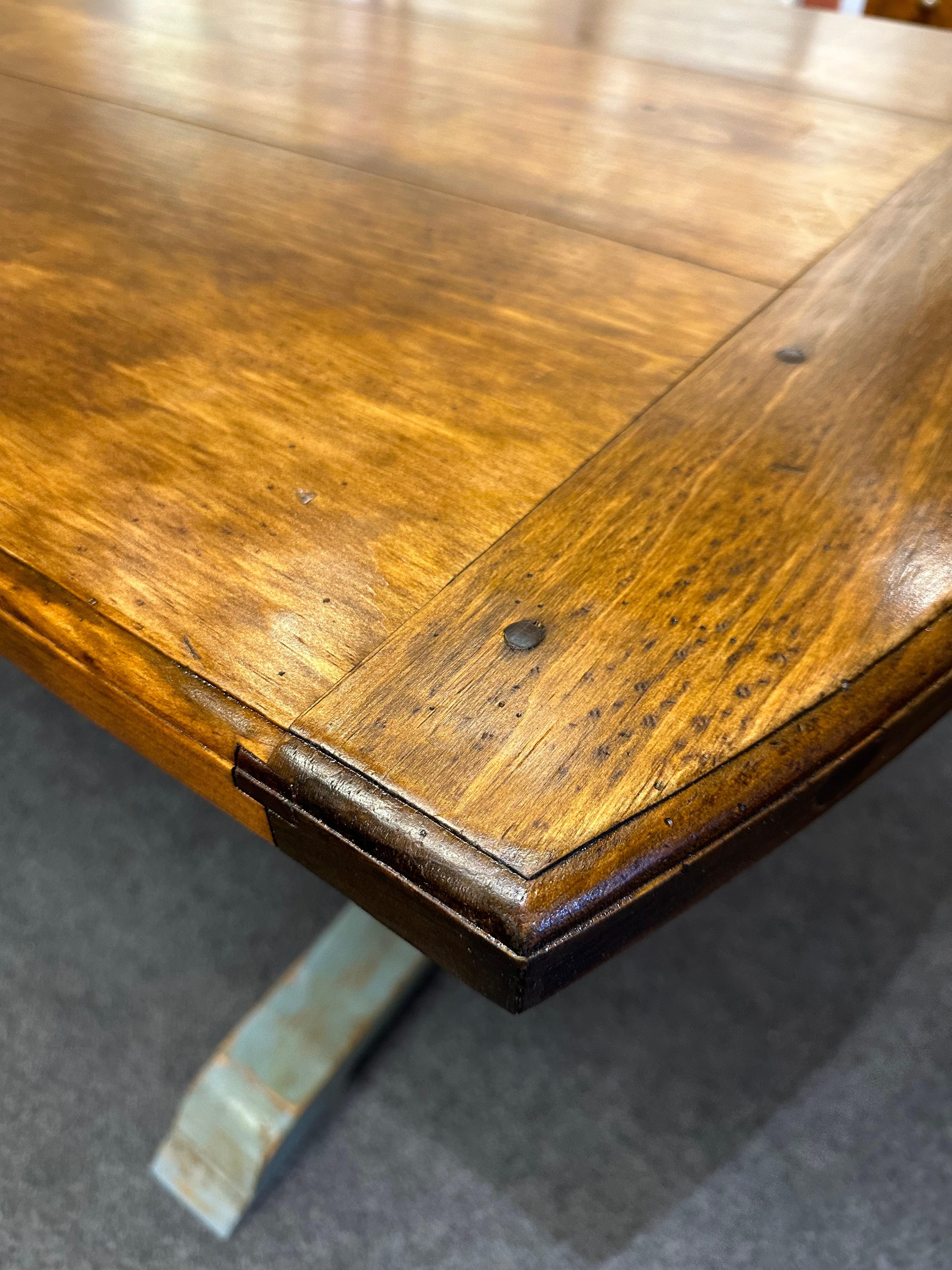 19th Century Scandinavian Trestle Table In Good Condition For Sale In Middleburg, VA