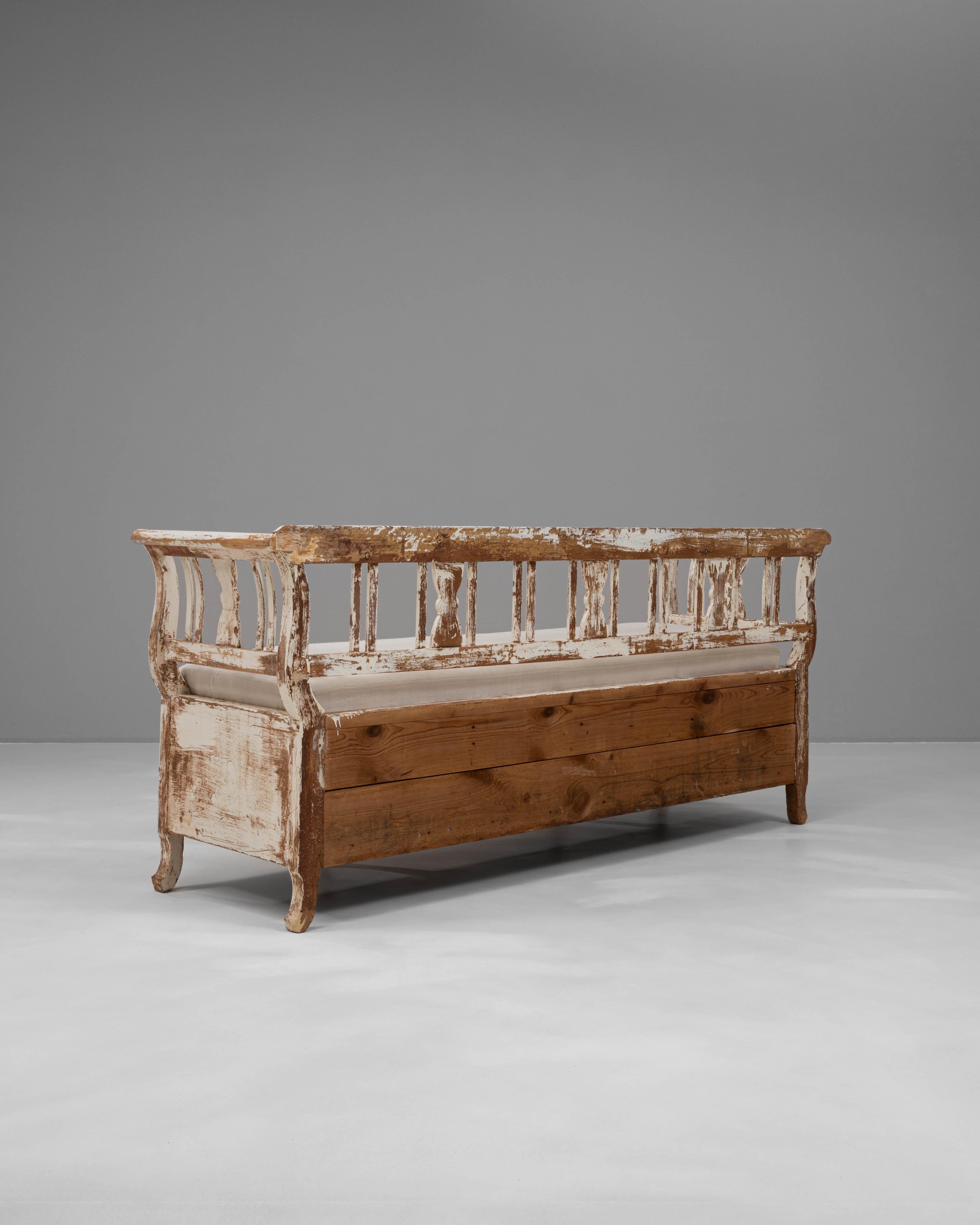 Panca imbottita scandinava del XIX secolo in vendita 2
