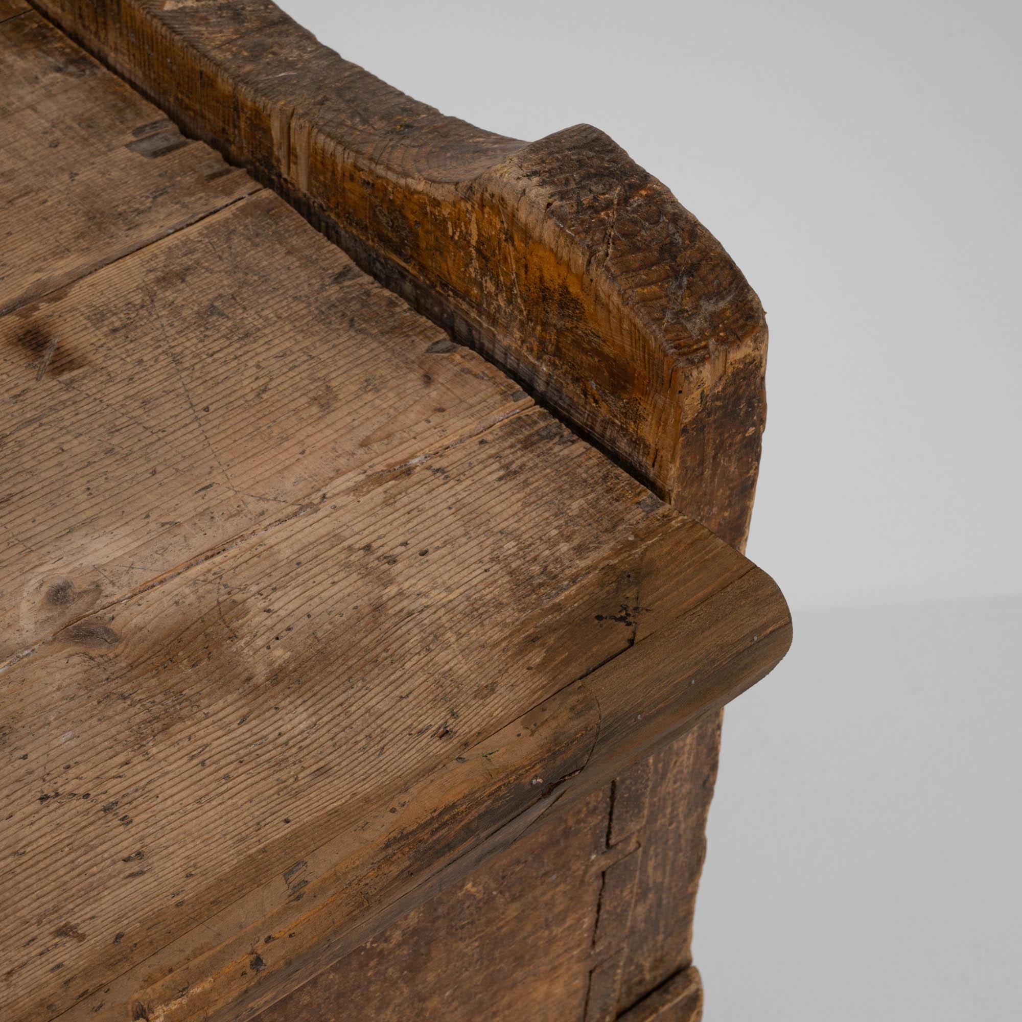 19th Century Scandinavian Wooden Bench 8