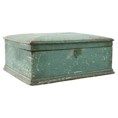 Antique 19th Century Scandinavian Wooden Box 
