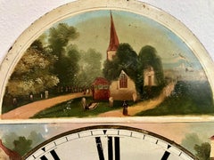 19th-century Scenic Clock Face
