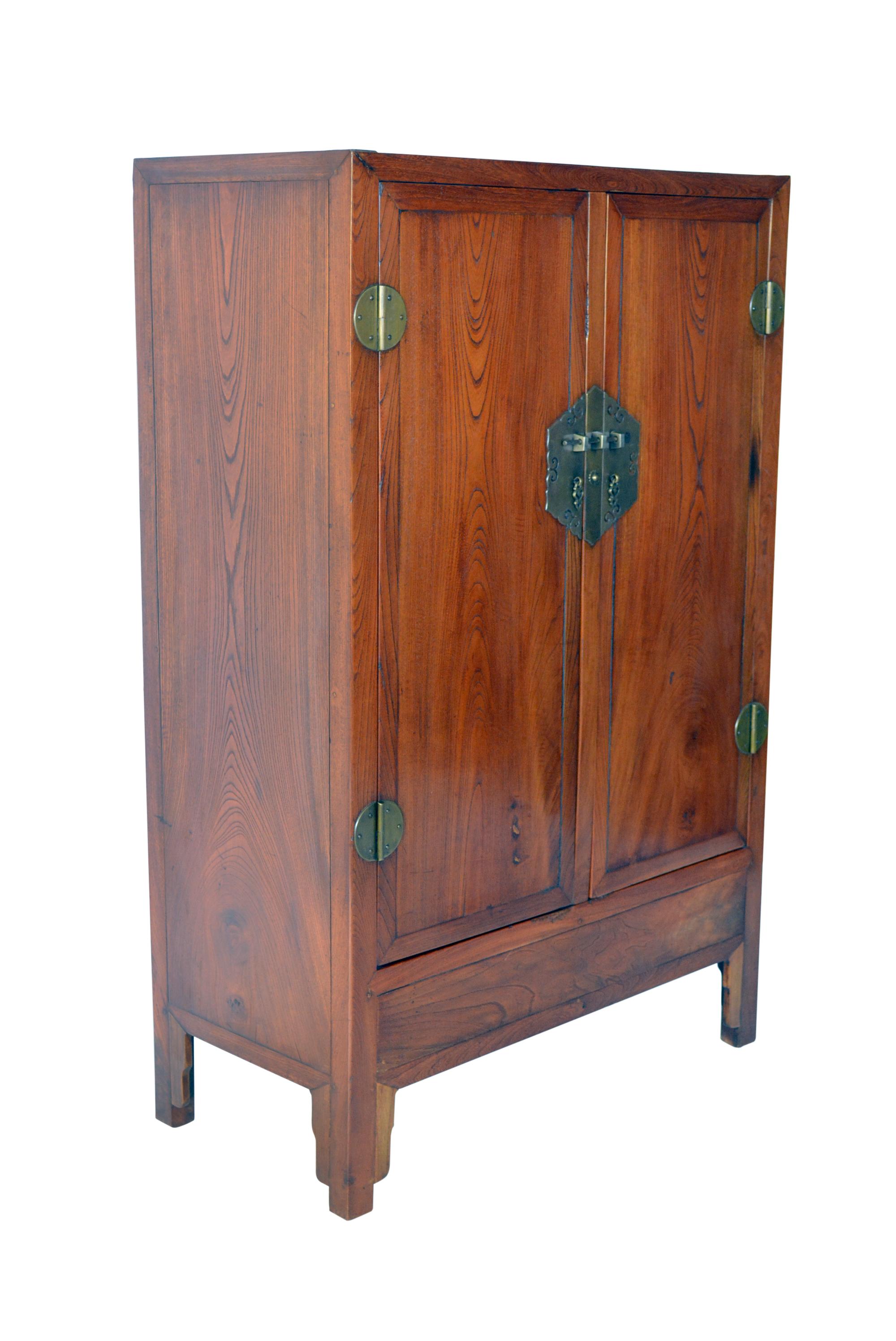 Scholar cabinet 55h x 35w x 17d
This is a square corner cabinet with a central stile between the doors. The hardware is decorative. The cabinet has a standard mitered mortised and tenoned frame with floating panels. The surface of the frame members