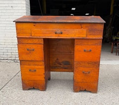 19th Century School Masters, Clerks , Slant Top Desk../ primitive / industrial