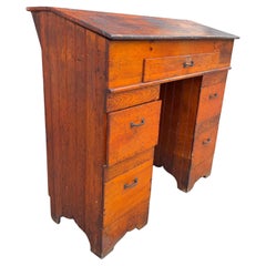 19th Century School Masters, Clerks , Slant Top Desk../ primitive / industrial
