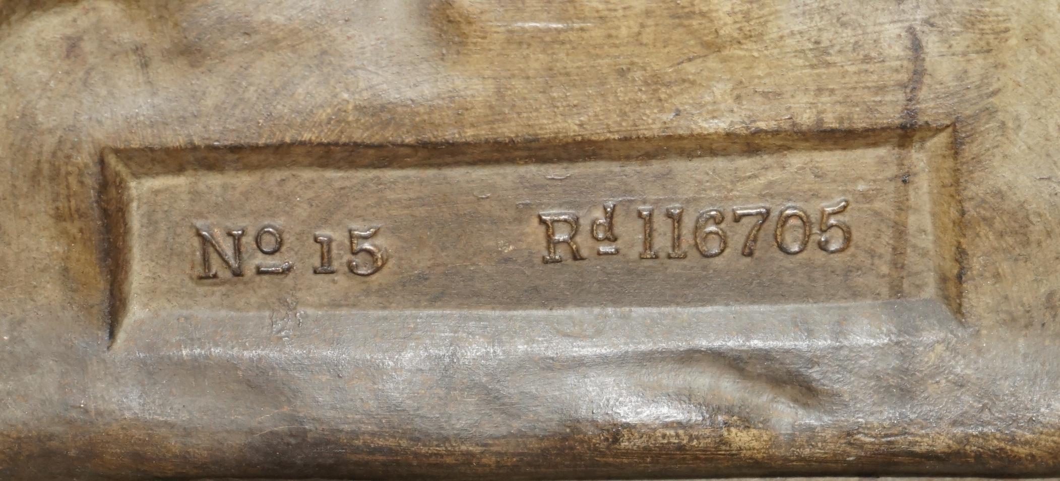 paragüero escocés de hierro fundido del siglo xix de grahamston de wiliam wallace en venta 5