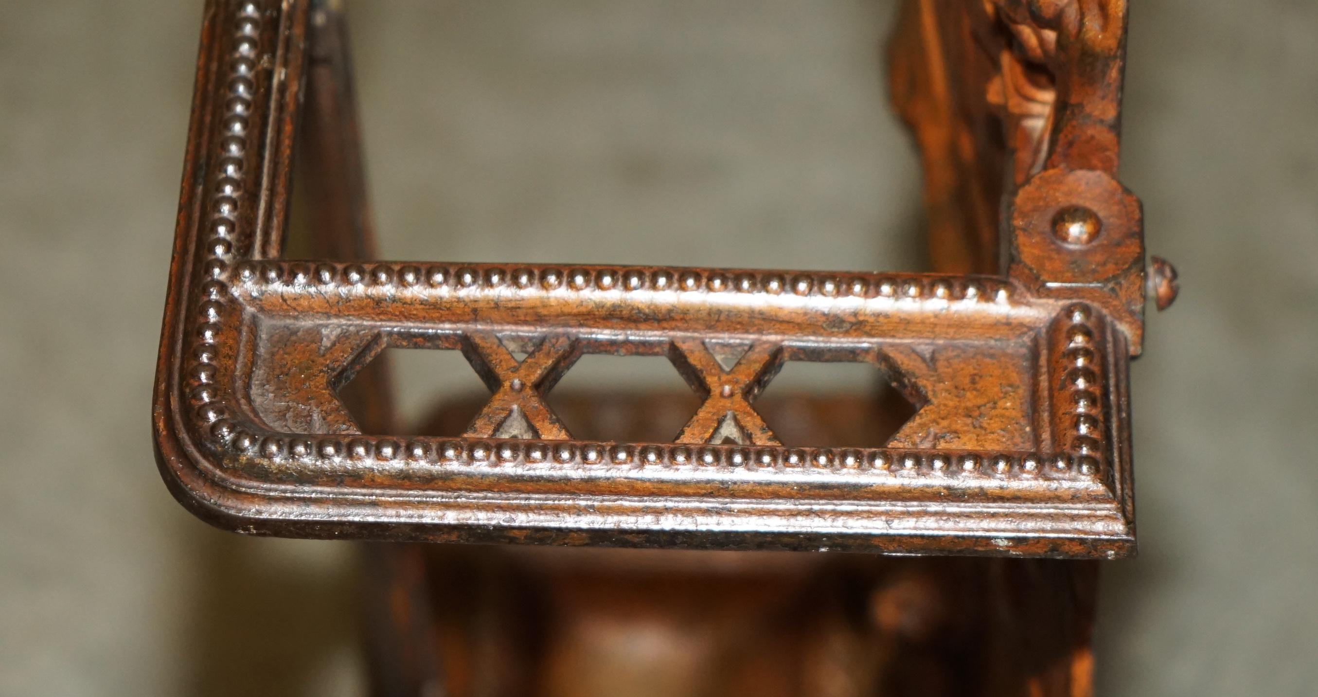 paragüero escocés de hierro fundido del siglo xix de grahamston de wiliam wallace en venta 7