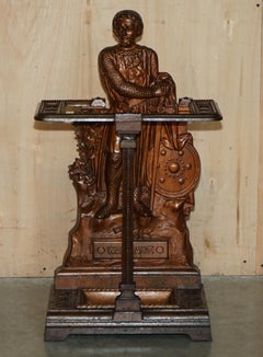 19TH CENTURY SCOTTISH CAST IRON UMBRELLA STAND BY GRAHAMSTON OF WiLLIAM WALLACE