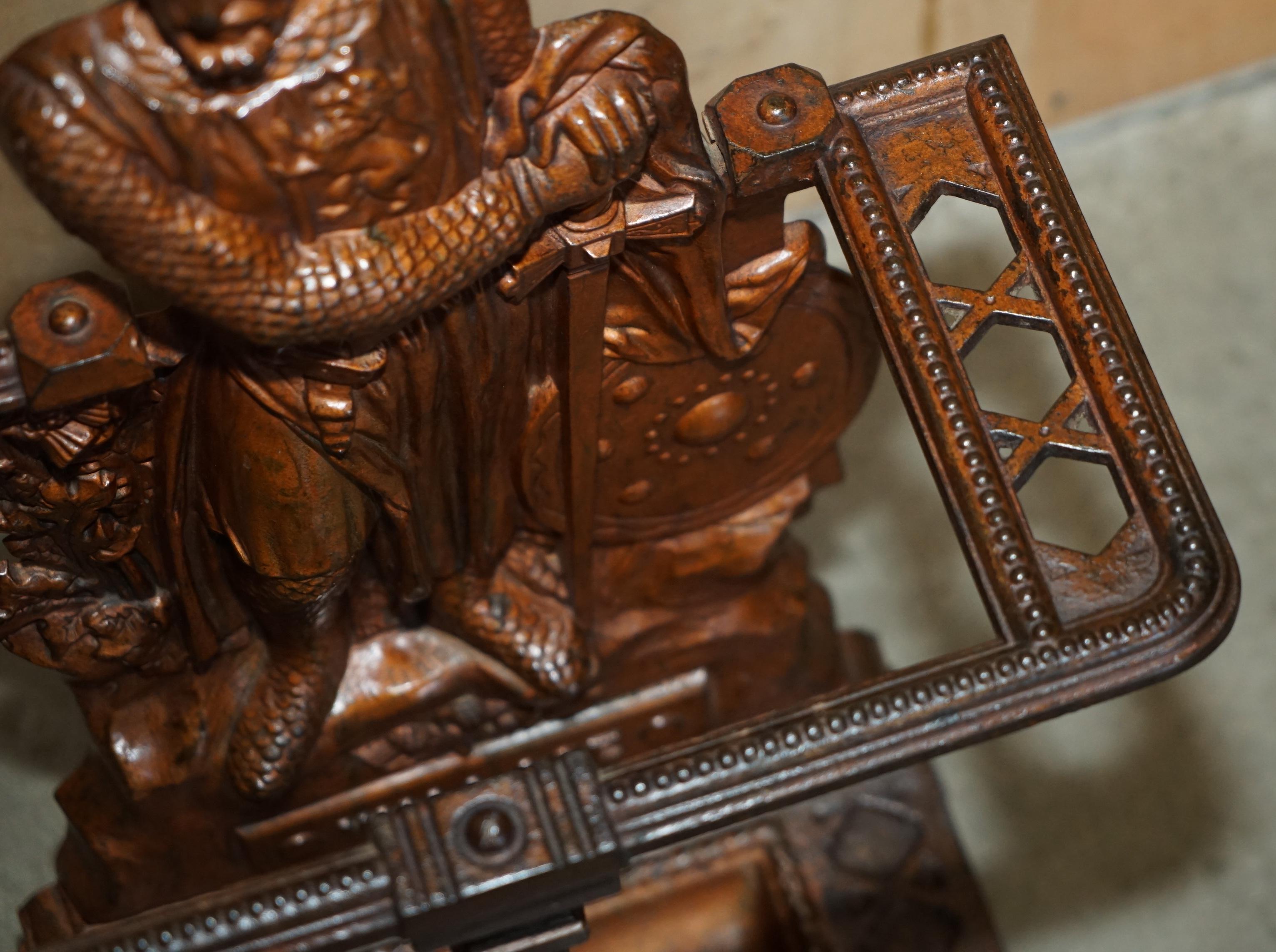 paragüero escocés de hierro fundido del siglo xix de grahamston de wiliam wallace en Bueno estado para la venta en West Sussex, Pulborough