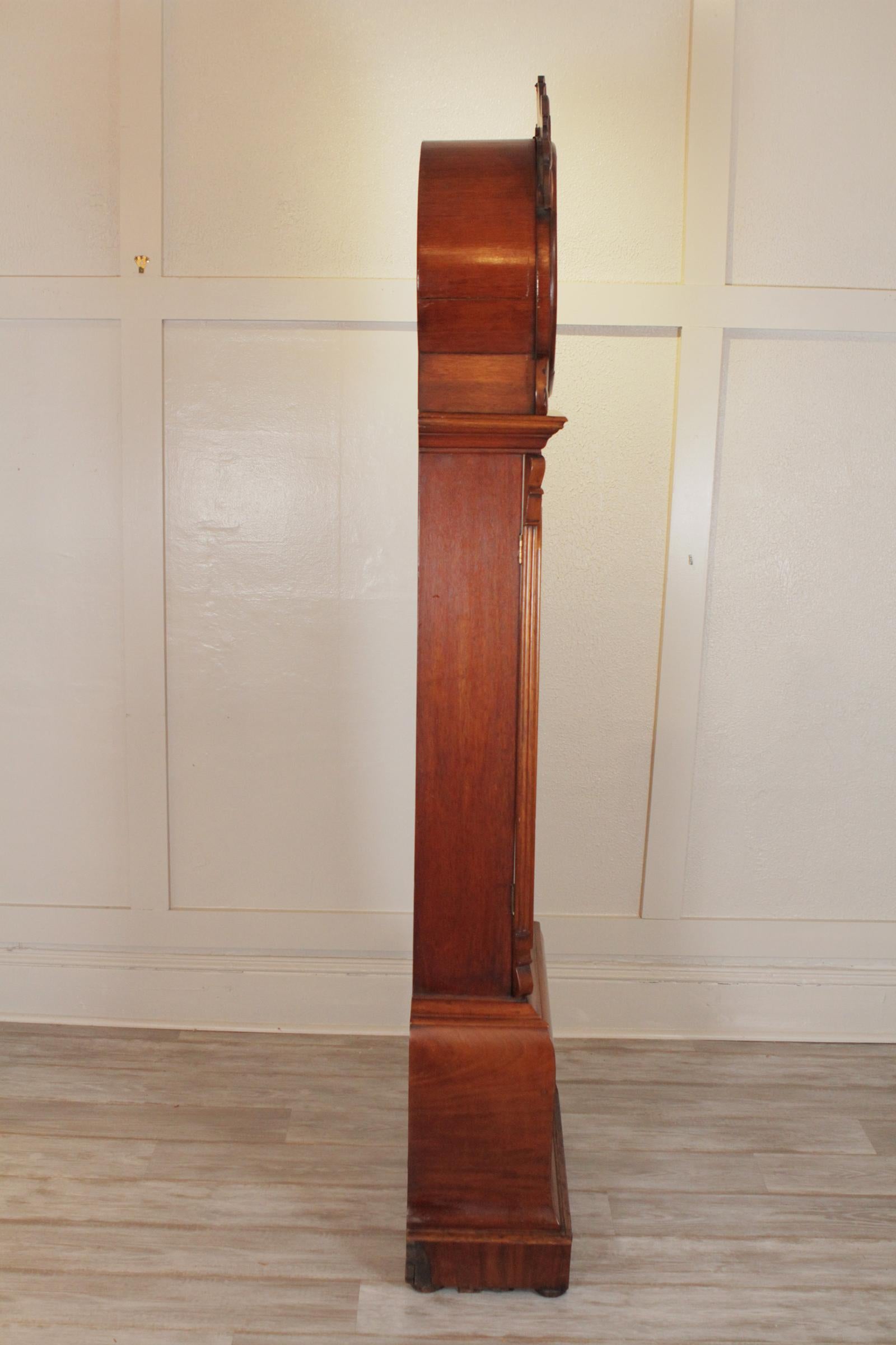 19th Century Scottish Drum Longcase Clock 3