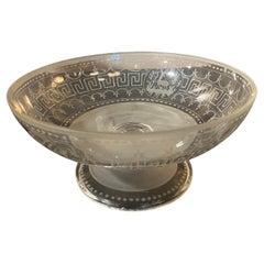 19th Century Scottish Etched Glass Compote
