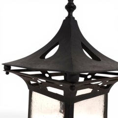 Lanterne de hall écossaise du 19e siècle / lampe suspendue