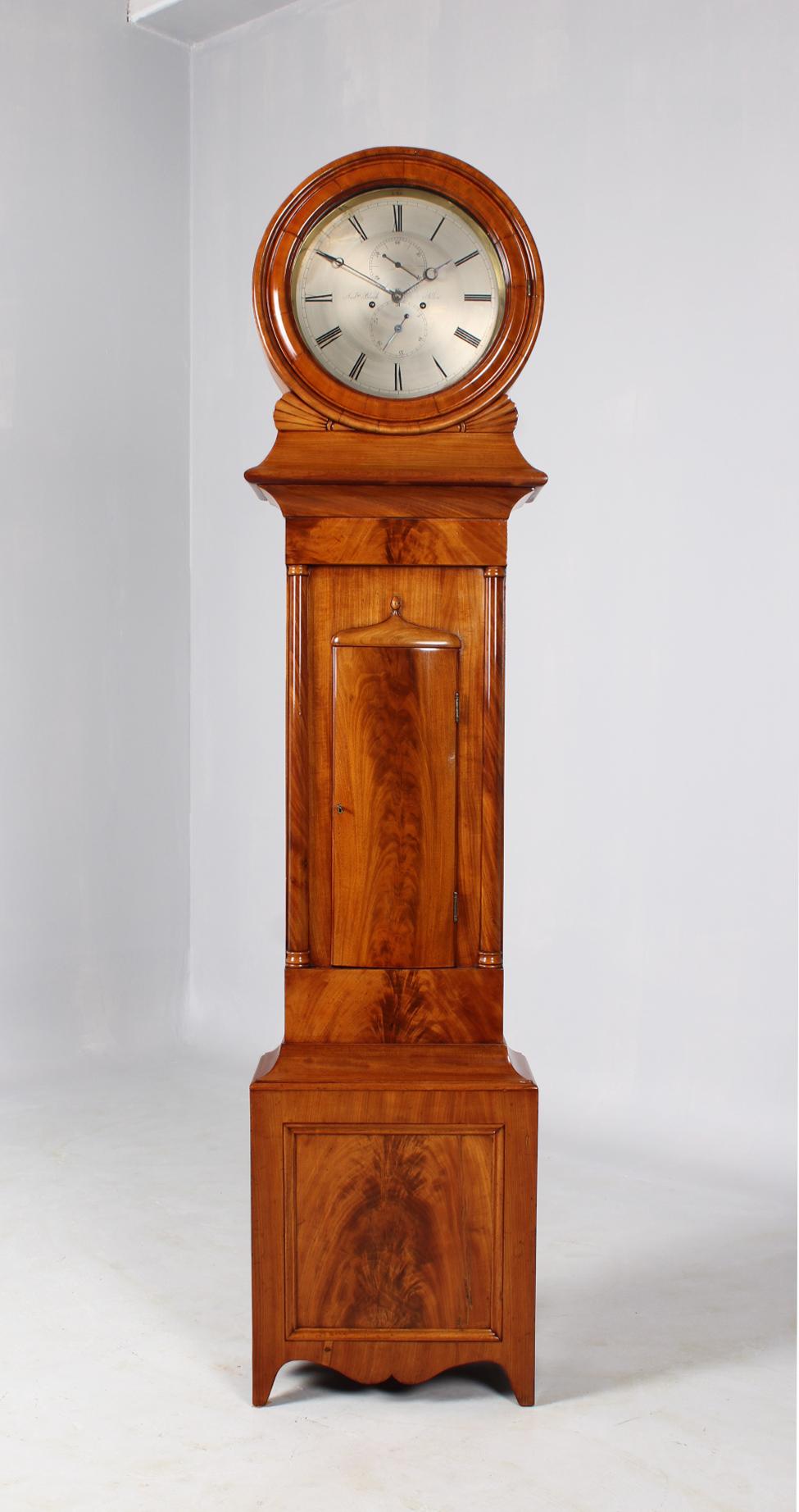 19th Century Scottish Longcase Clock, Light Mahogany, Victorian circa 1835 2